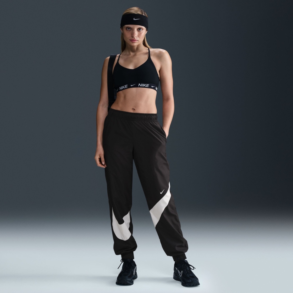 Nike Classic Woven MR UV Logo Jogger Kadın Siyah Eşofman Altı