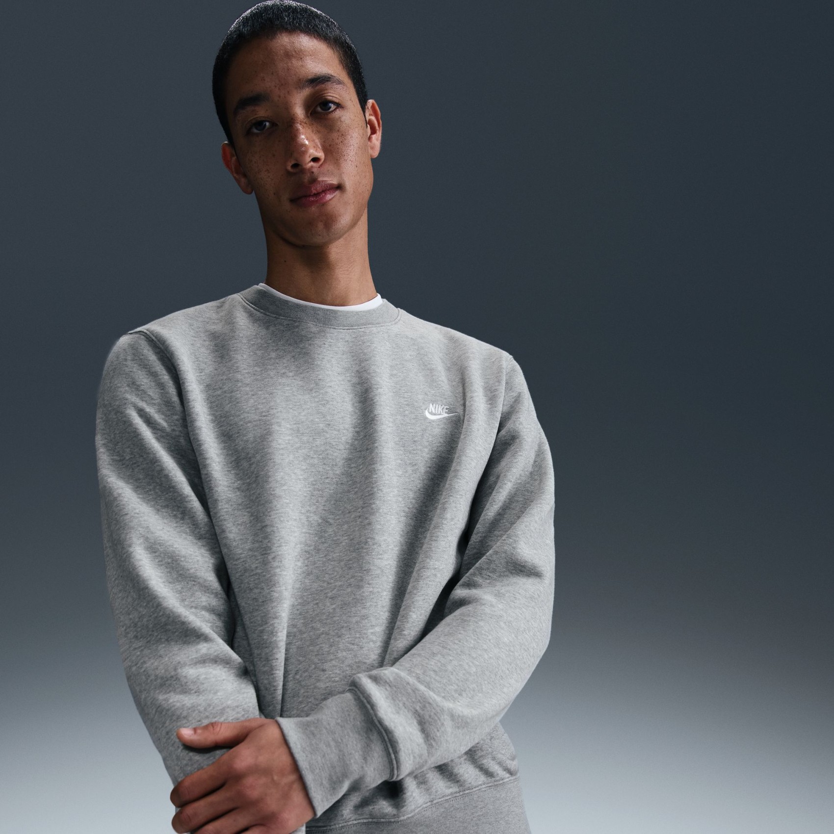 Club BB Crew Erkek Gri Sweatshirt