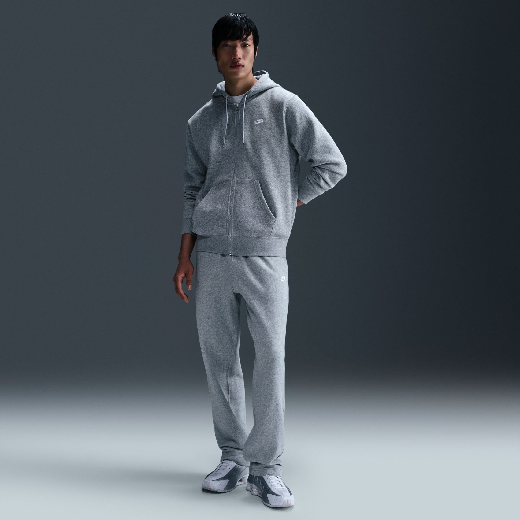 Club BB FZ Hoodie Erkek Gri Sweatshirt