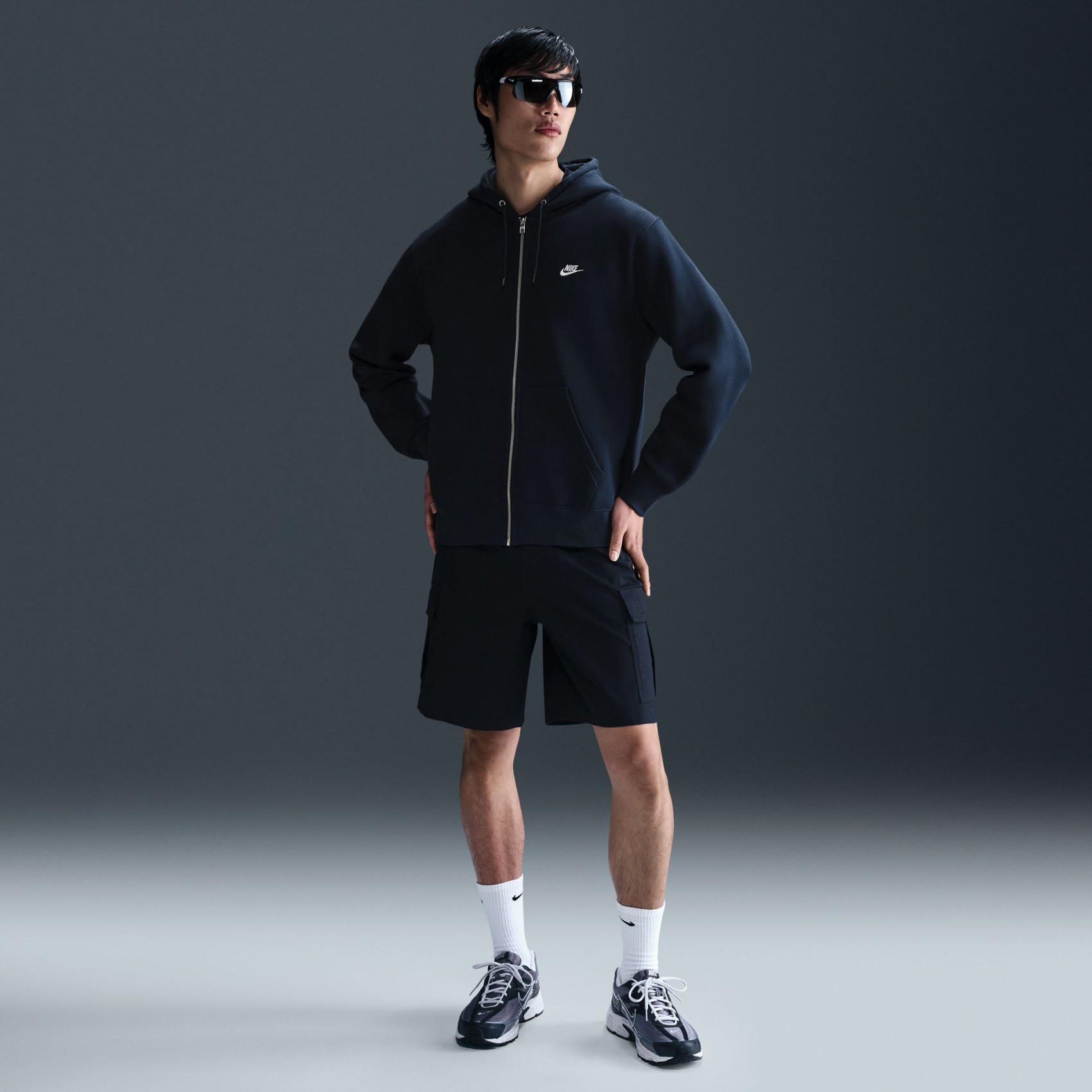 Club BB FZ Hoodie Erkek Lacivert Sweatshirt