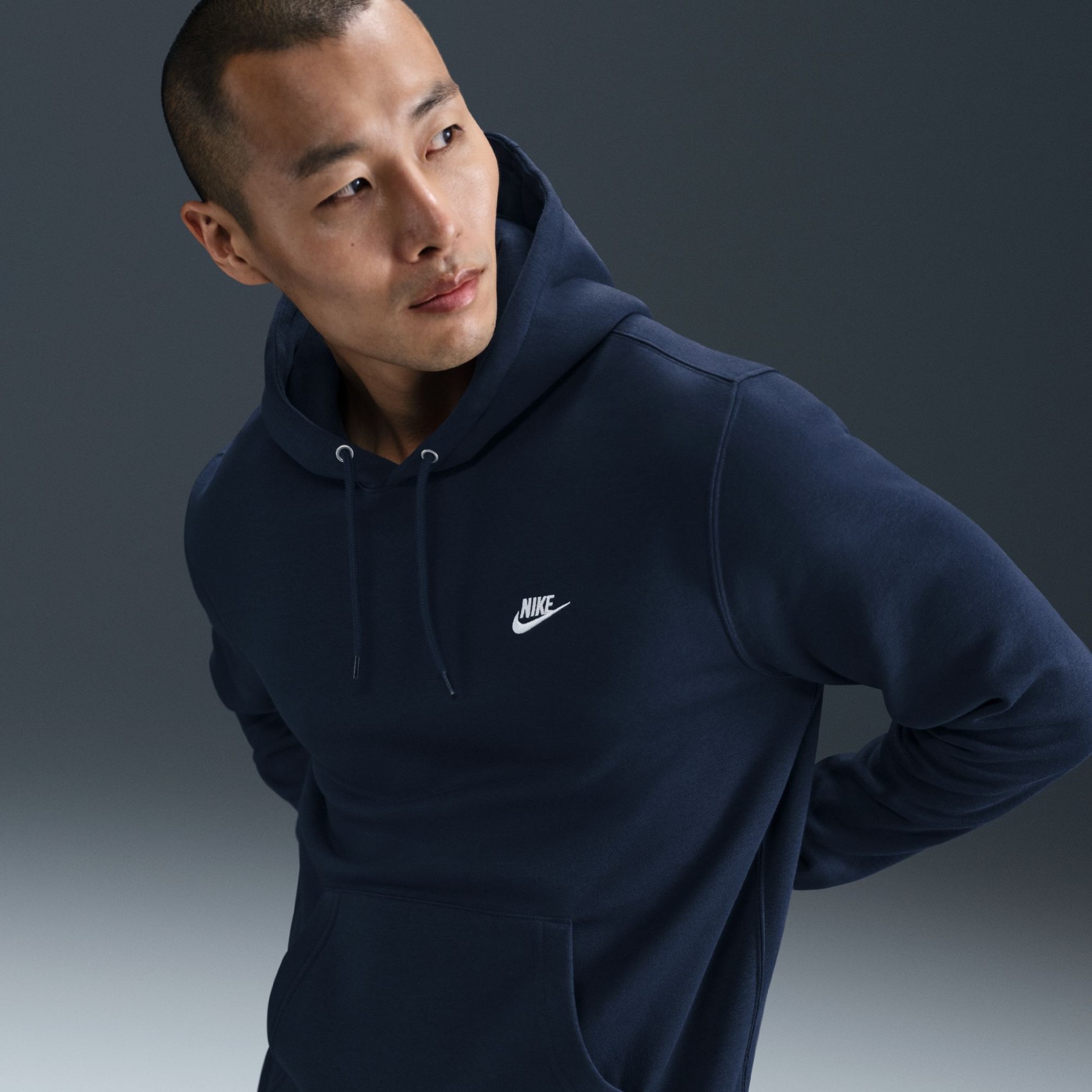 Club BB Po Hoodie Erkek Lacivert Sweatshirt