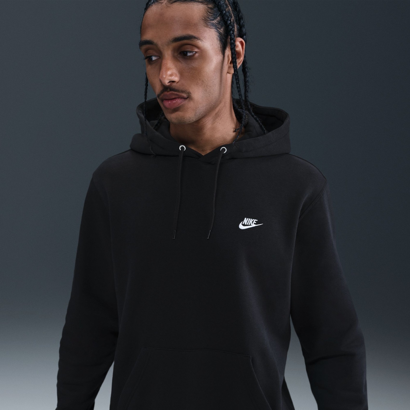 Club BB PO Hoodie Erkek Siyah Sweatshirt
