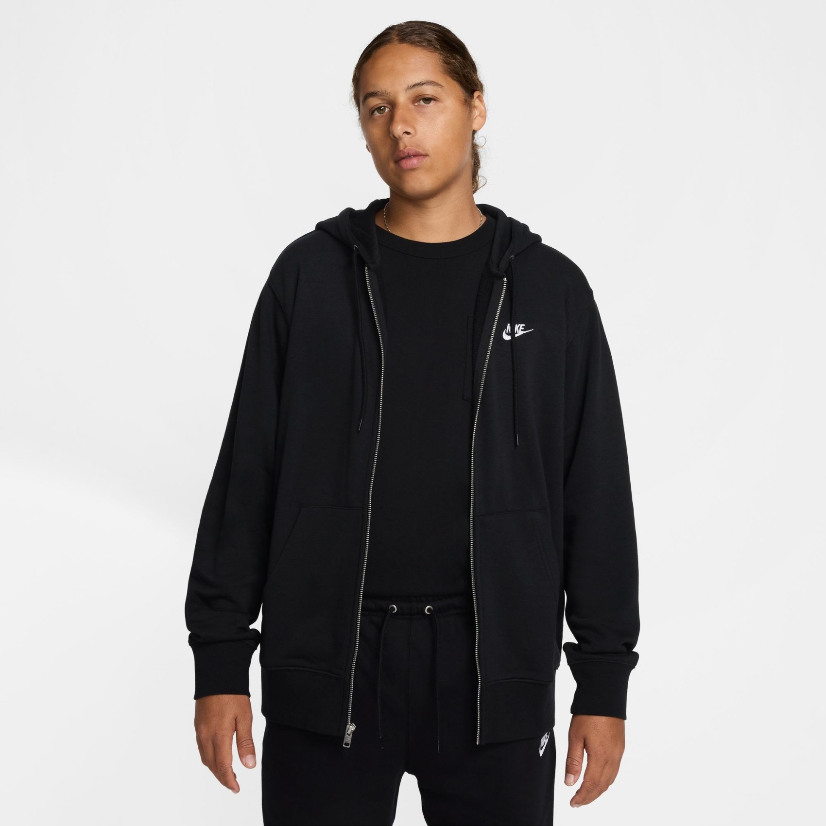 Club French Terry FZ Hoodie Erkek Siyah Sweatshirt