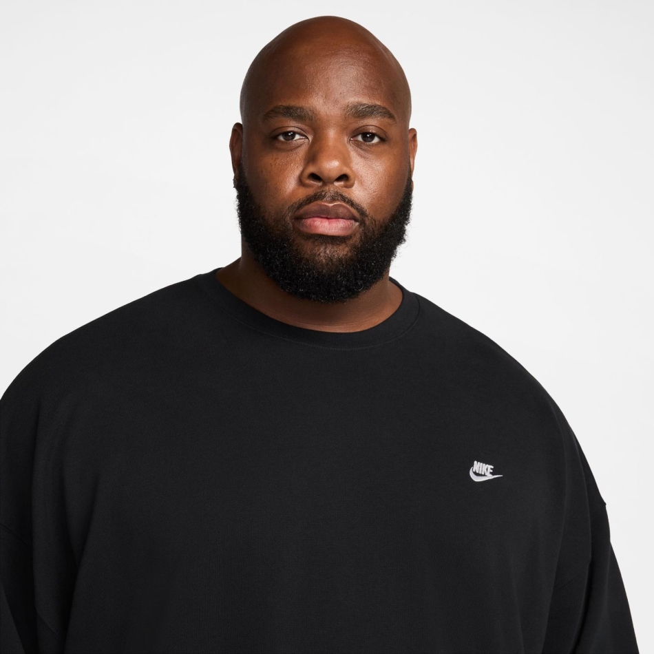 Nike Club FT Oversized Crew Erkek Sweatshirt HJ1819-010