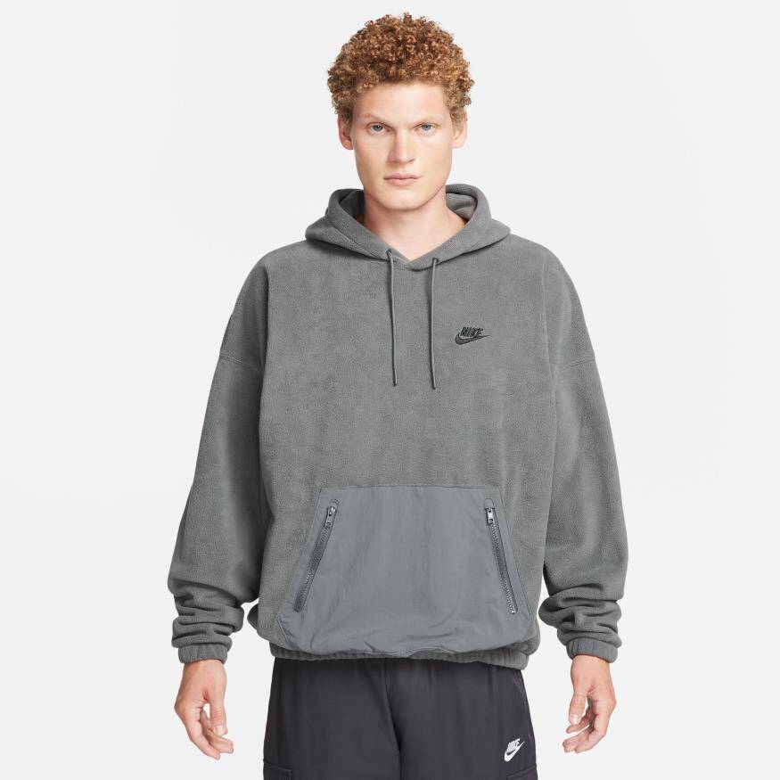 Nike Club+ Polar Fleece Pullover Hoodie Erkek Sweatshirt FB8388-068