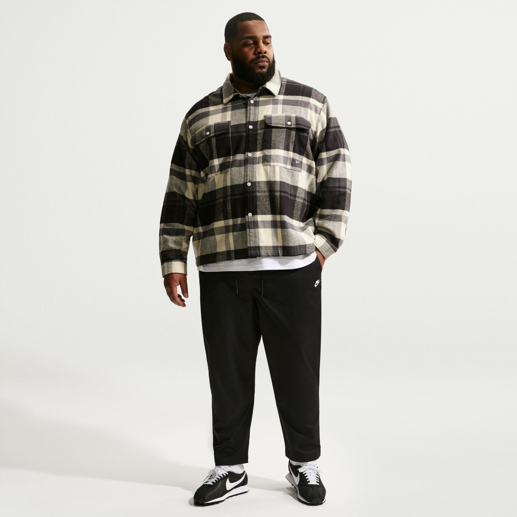 Club Woven Taper Pant Erkek Siyah Eşofman Altı