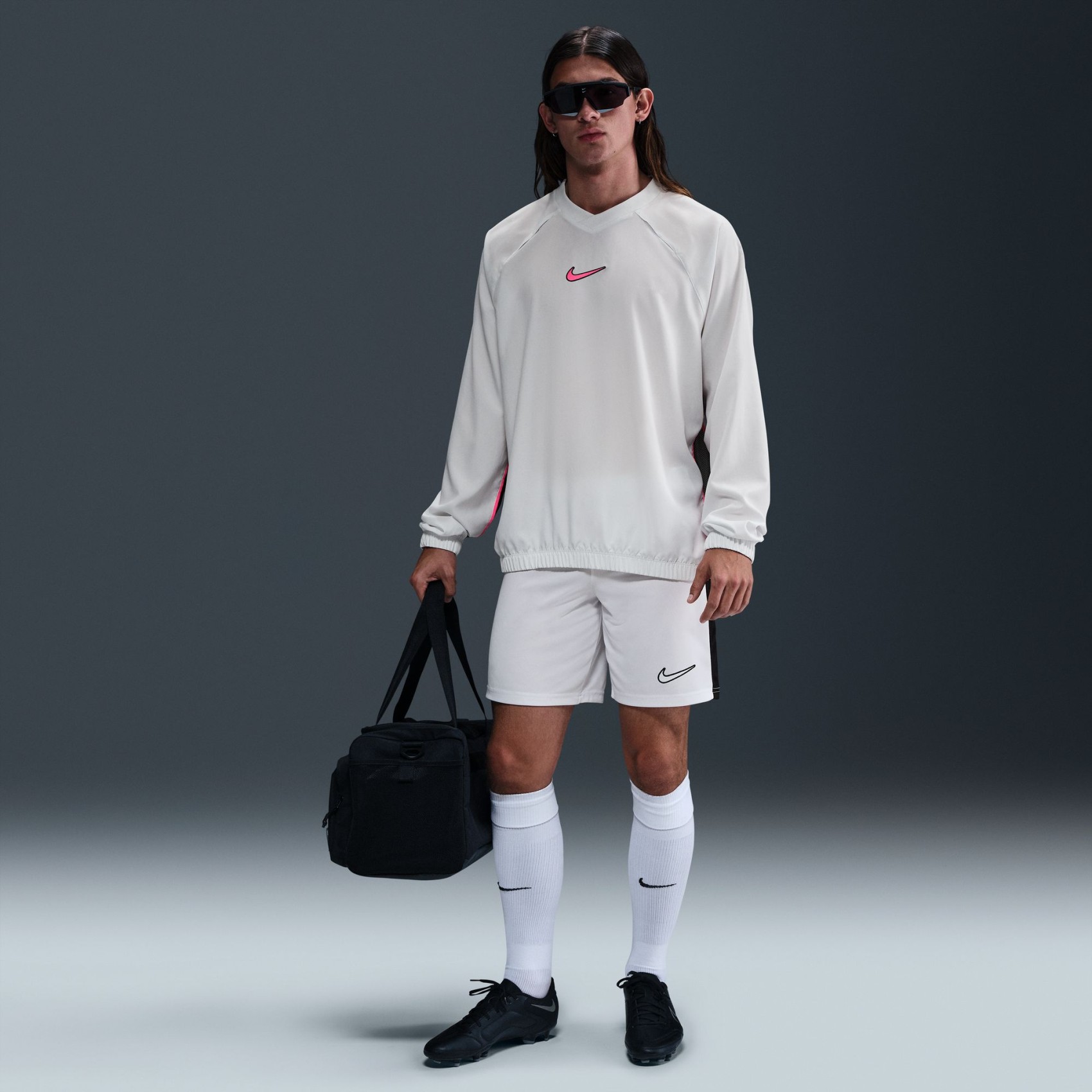 Dri-FIT Academy+ Shell Top Erkek Bej Sweatshirt