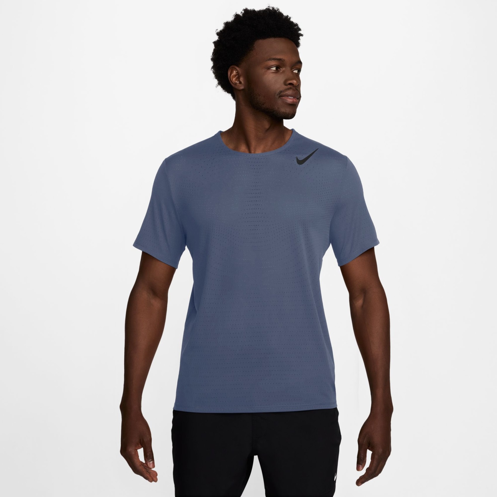 Dri-FIT ADV AeroSwift Ss Top Erkek Mavi Tişört