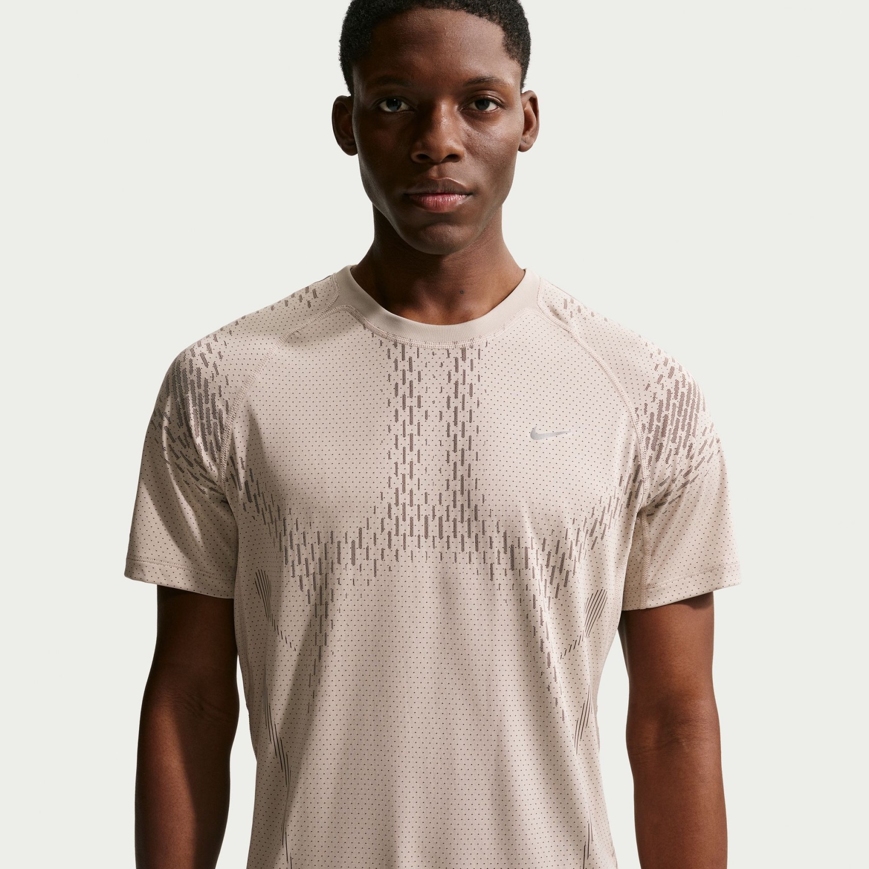 Dri-FIT ADV Stride Ss Top Erkek Kahverengi Tişört
