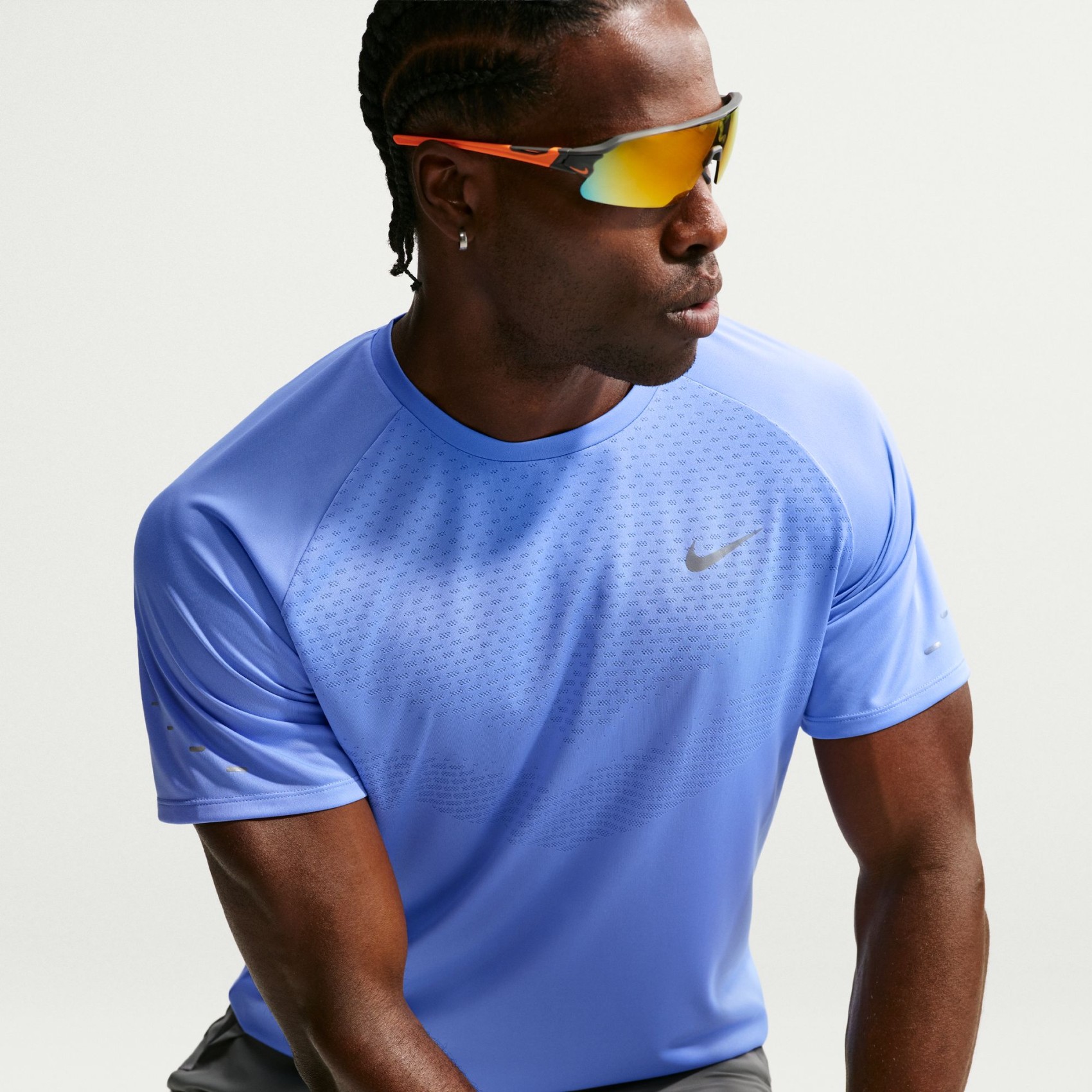 Dri-FIT ADV Stride Ss Top Erkek Mavi Tişört