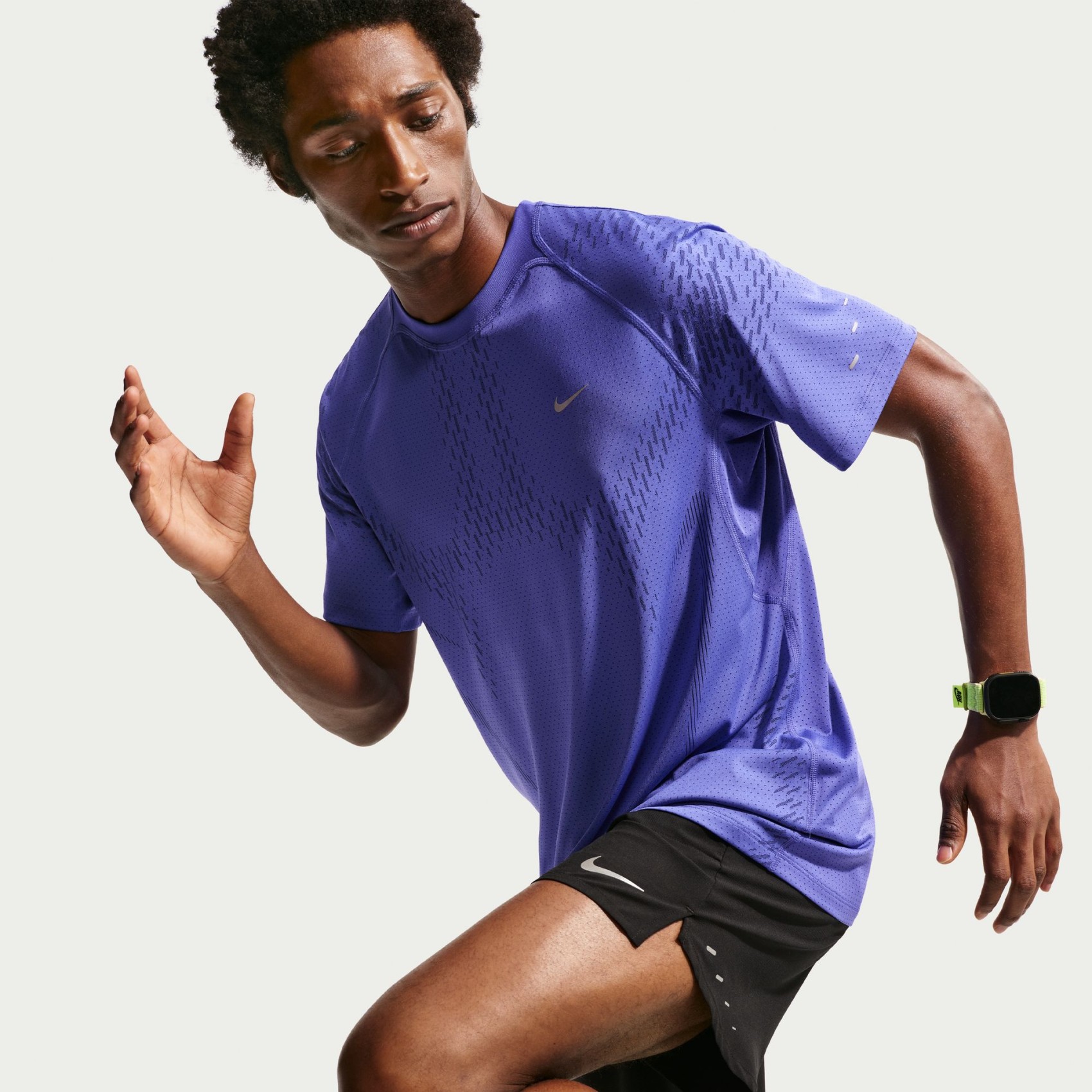 Dri-FIT ADV Stride Ss Top Erkek Mavi Tişört