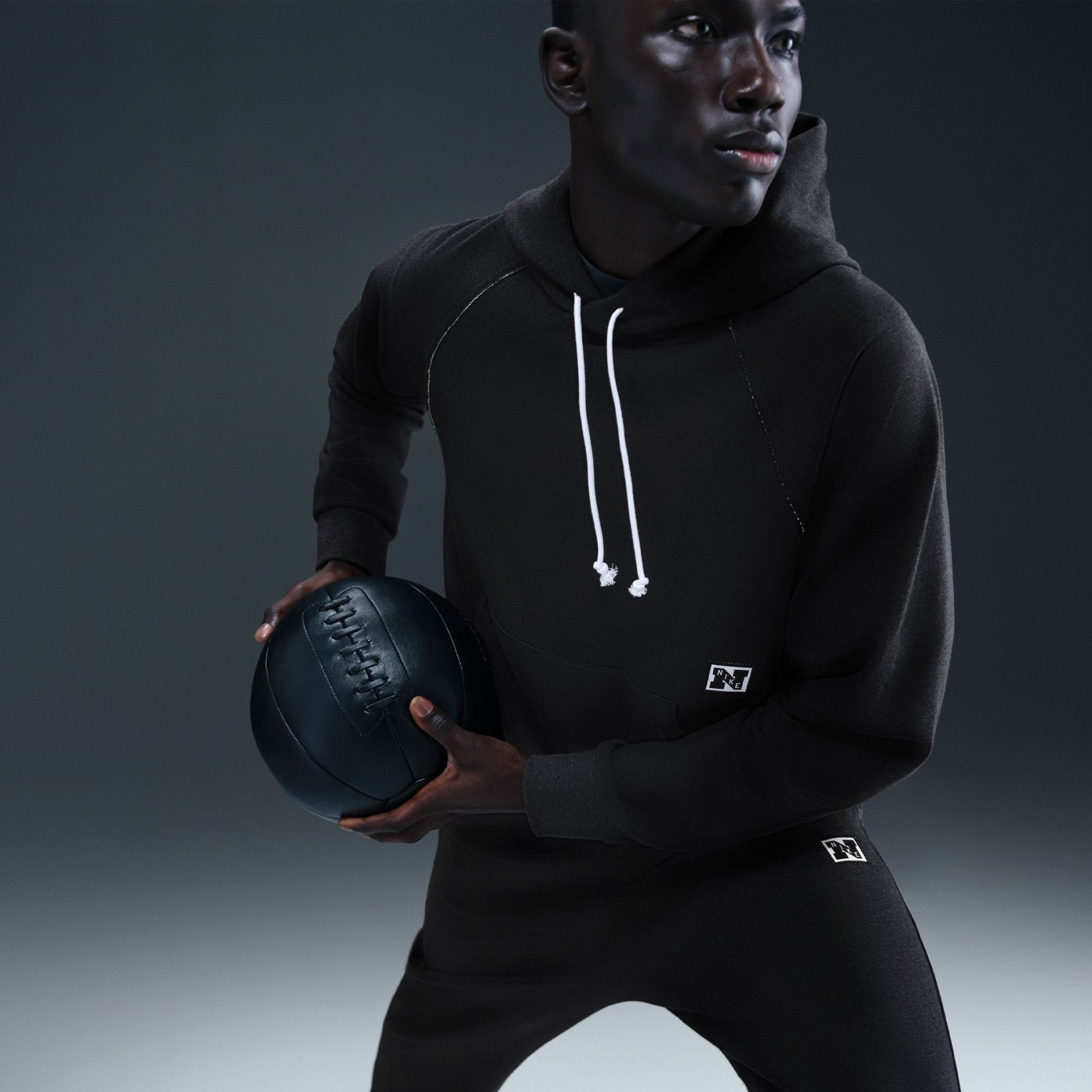 Dri-FIT Gym Heritage Fleece Erkek Siyah Sweatshirt