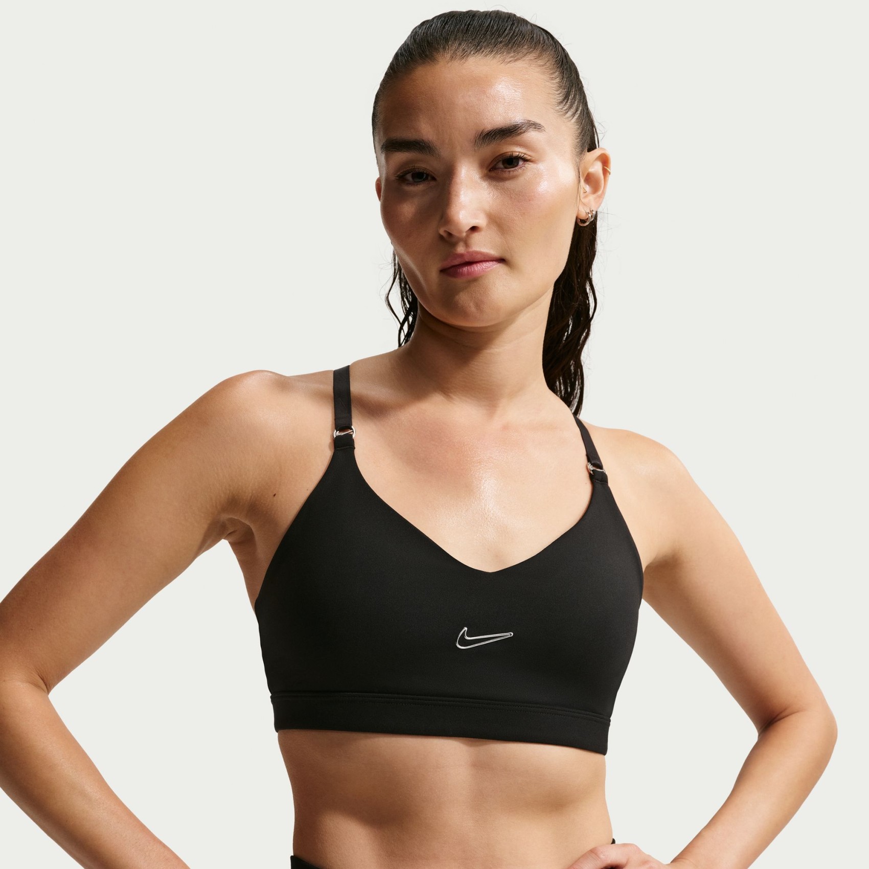 Dri-FIT Indy Bra Pedli Kadın Siyah Sporcu Sütyeni