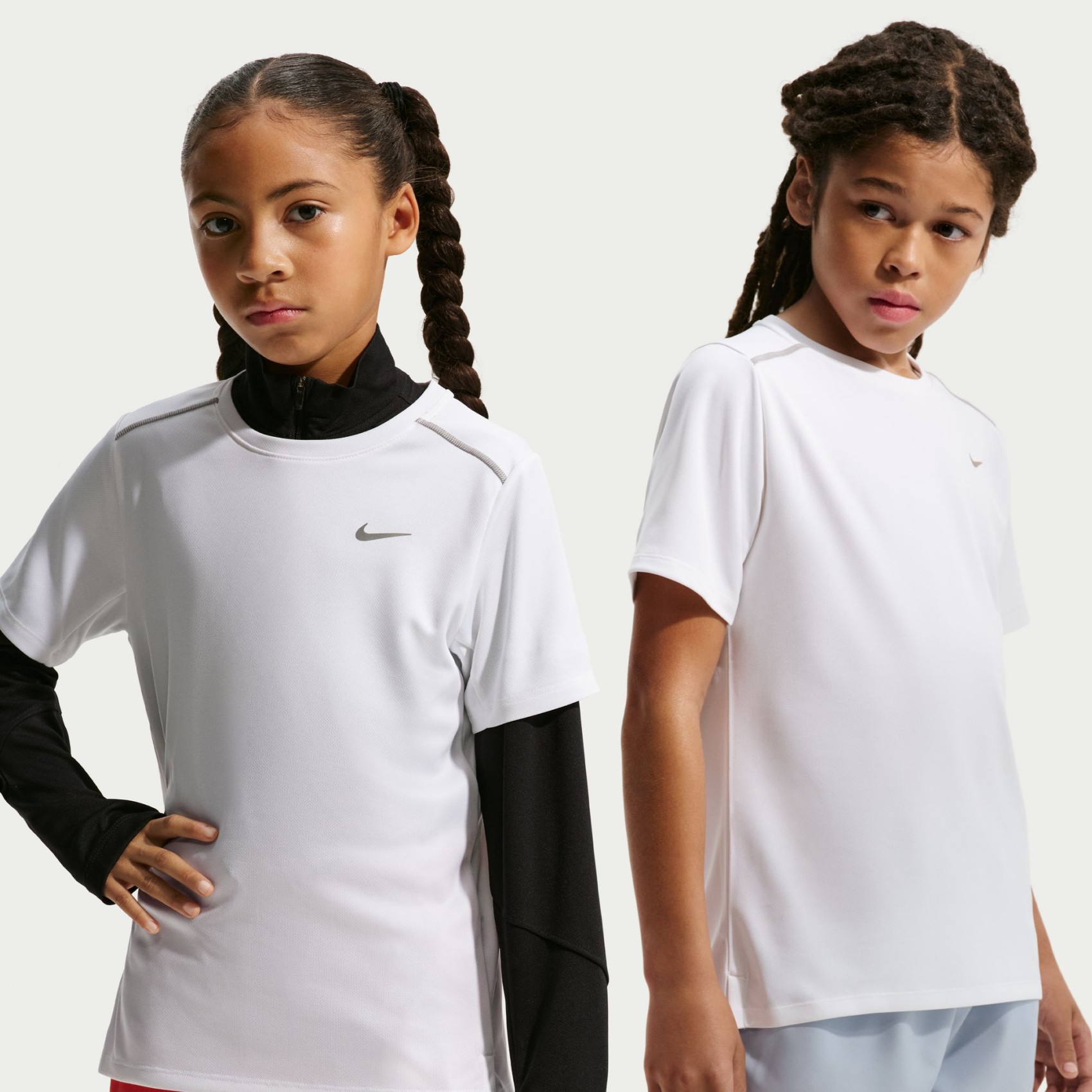 Dri-FIT Miler Ss Top Çocuk Beyaz Tişört