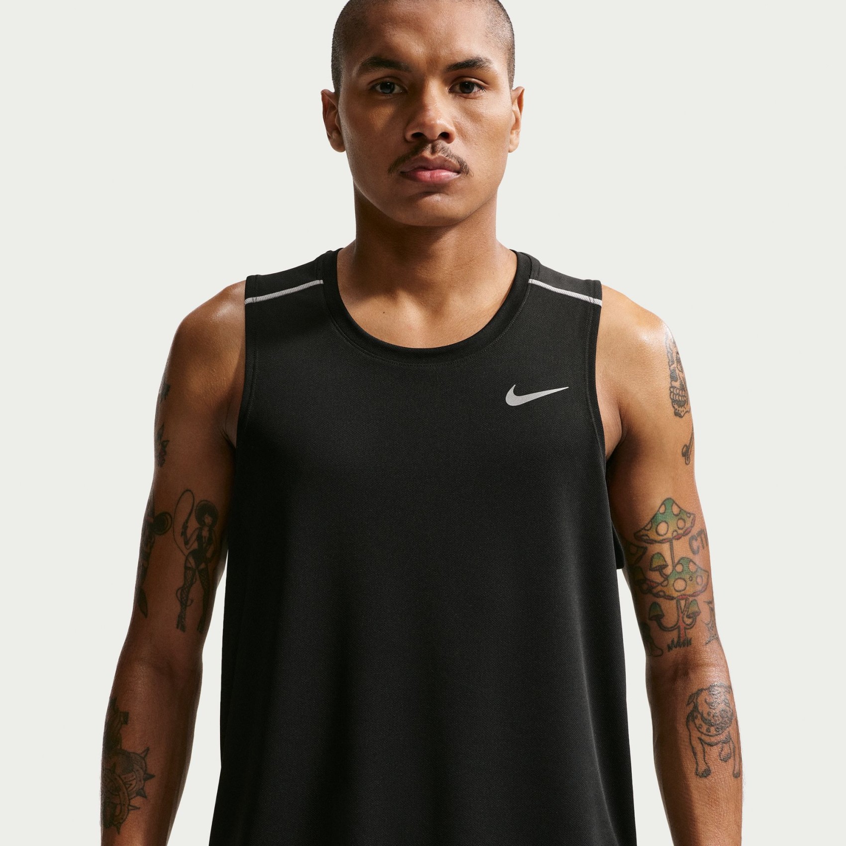 Dri-FIT Miler Tank Top Erkek Siyah Atlet