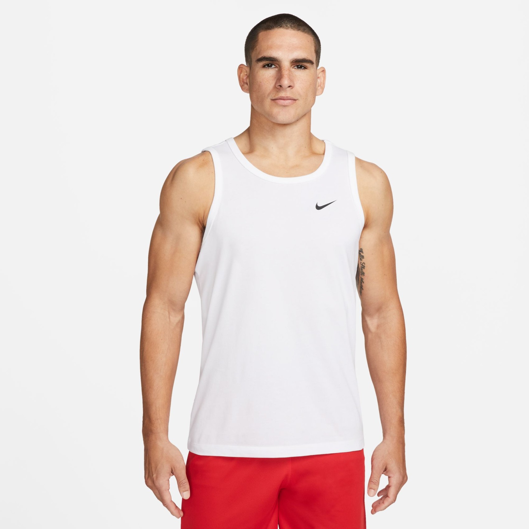 Dri-FIT Tank Solid Erkek Beyaz Atlet