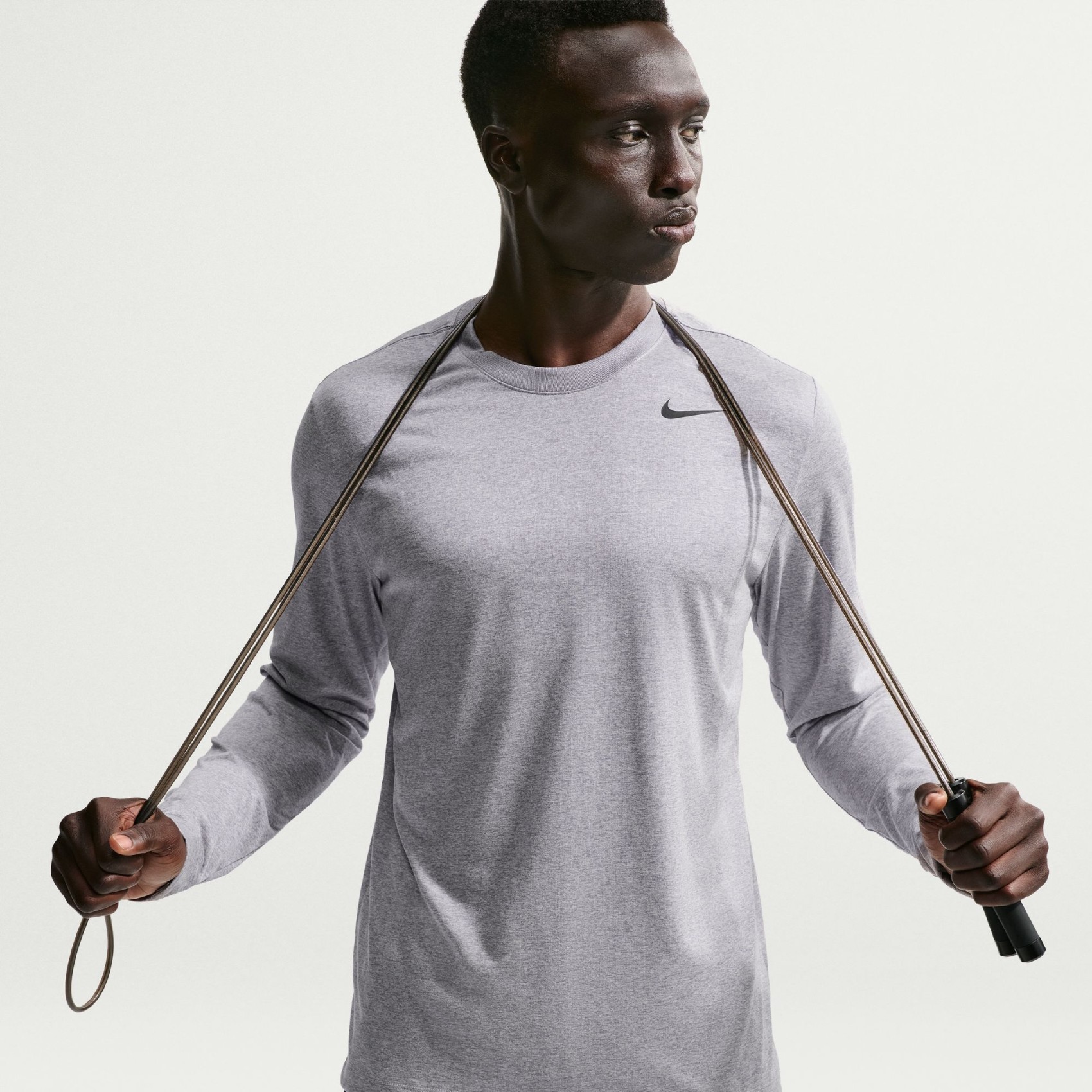 Dri-FIT Tee Ls Reset Erkek Gri Sweatshirt