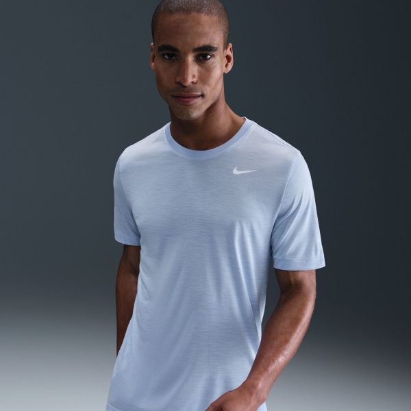 Nike Dri-FIT Tee New Veneer Erkek Mavi Tişört FQ3808-468