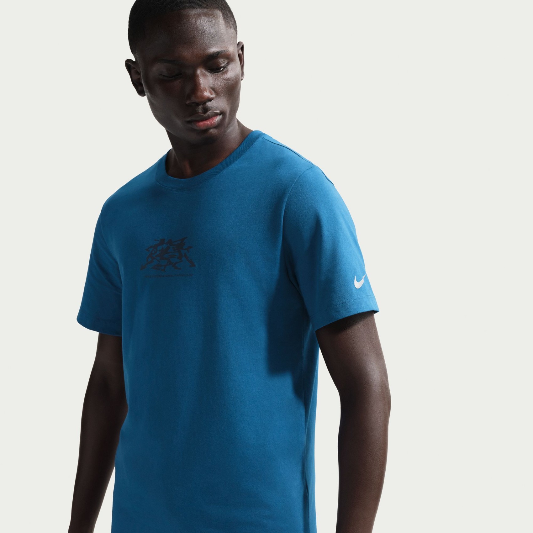 Dri-FIT Tee Run Erkek Mavi Tişört