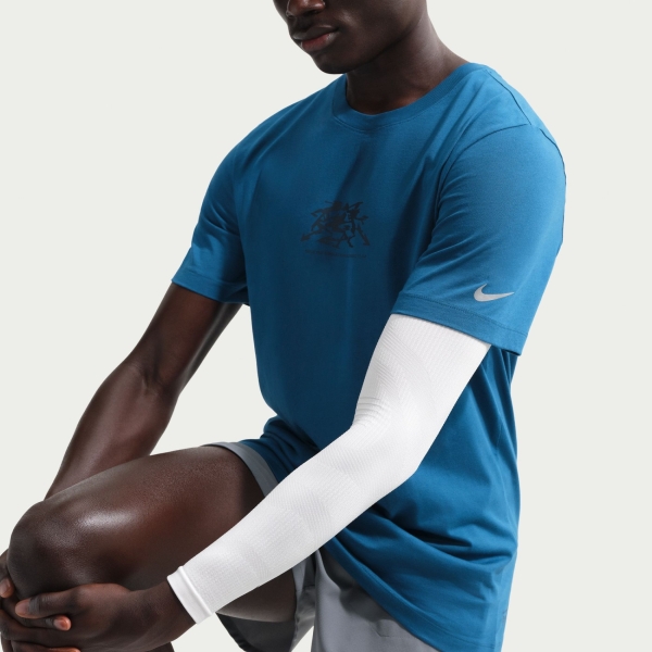 Nike Dri-FIT Tee Run Erkek Mavi Tişört IQ3640-476