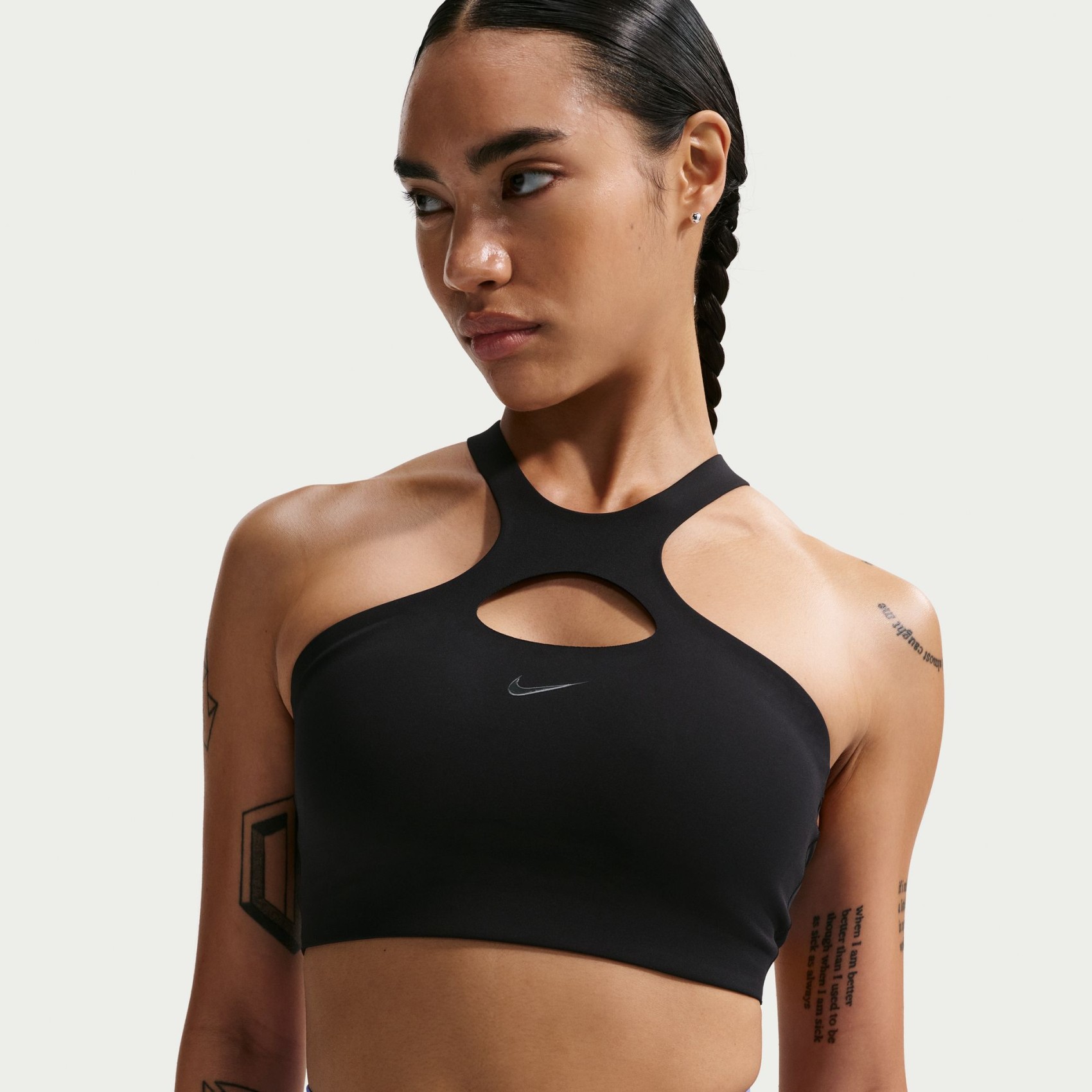 Dri-FIT Universa Ms Bra Essential Pedli Kadın Siyah Sporcu Sütyeni
