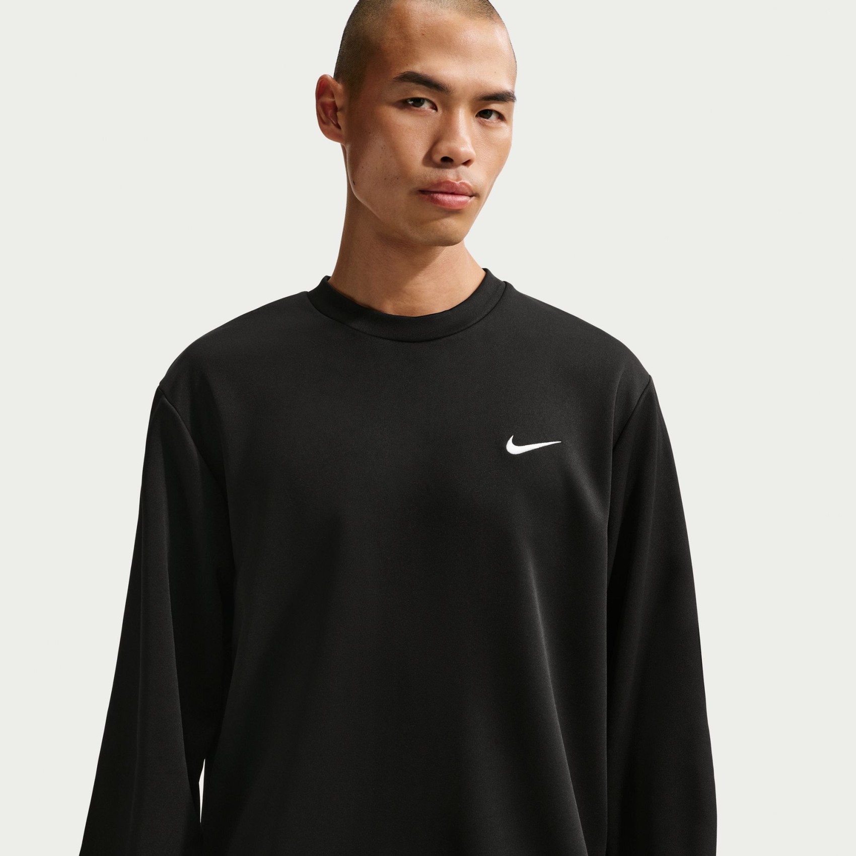 Dri-FIT Uv Flex Fleece Crew Erkek Siyah Sweatshirt