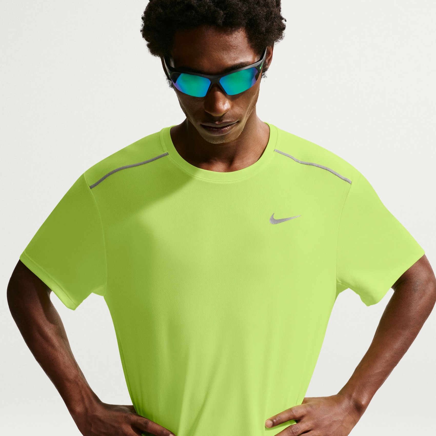 Dri-FIT UV Miler Ss Erkek Sarı Tişört