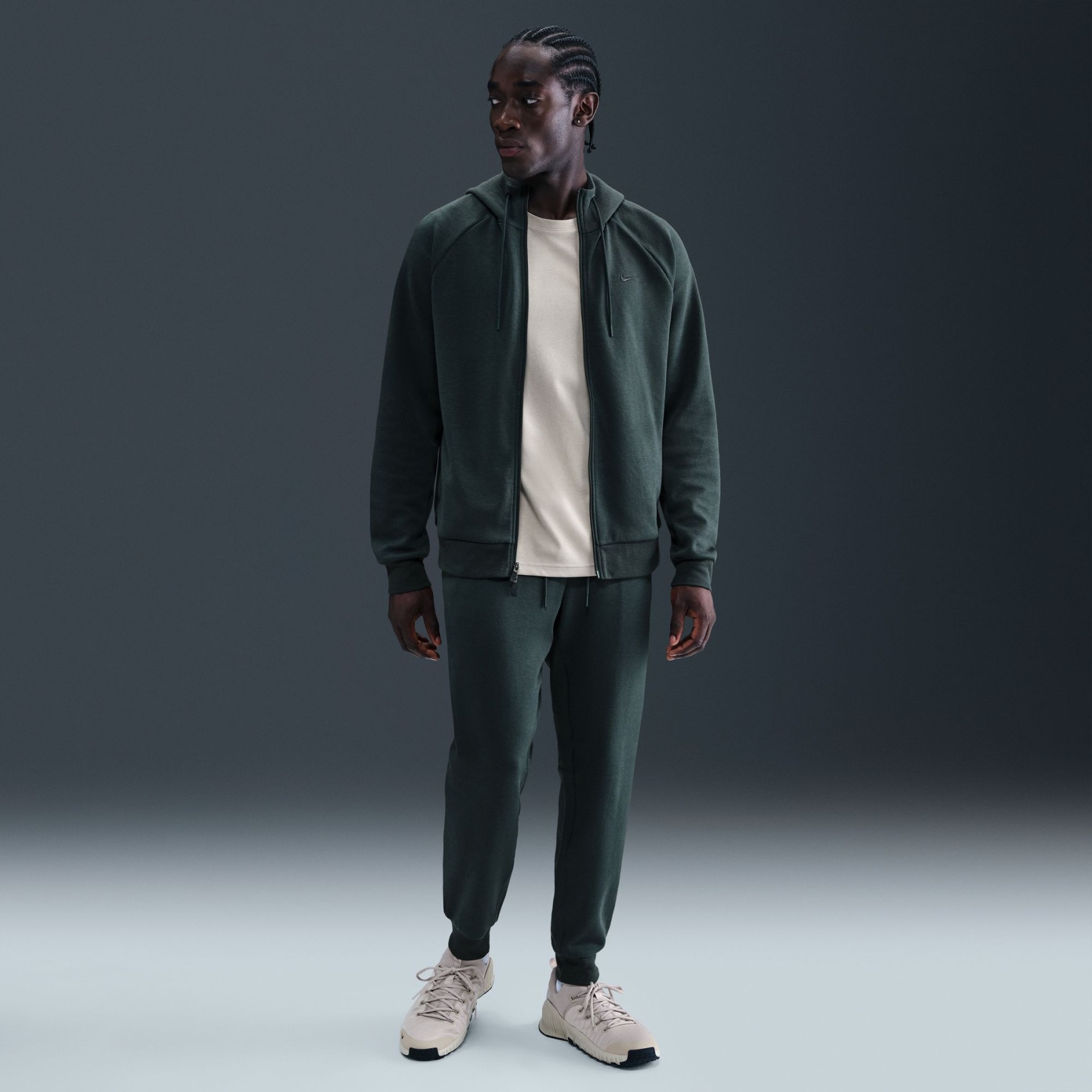 Dri-FIT UV Primary FZ Hoodie Erkek Yeşil Sweatshirt