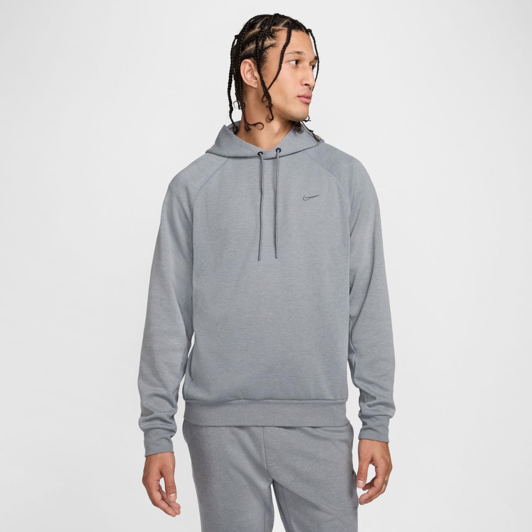 Dri-FIT UV Primary Po Hoodie Erkek Gri Sweatshirt