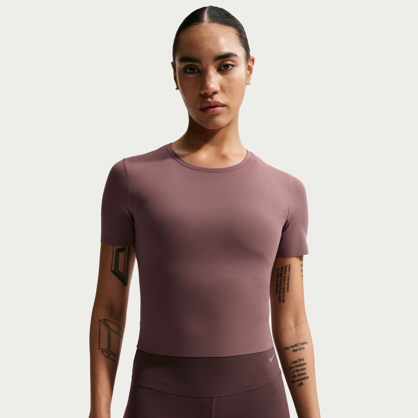 Dri-FIT Zenvy Ss Top Kadın Kahverengi Tişört