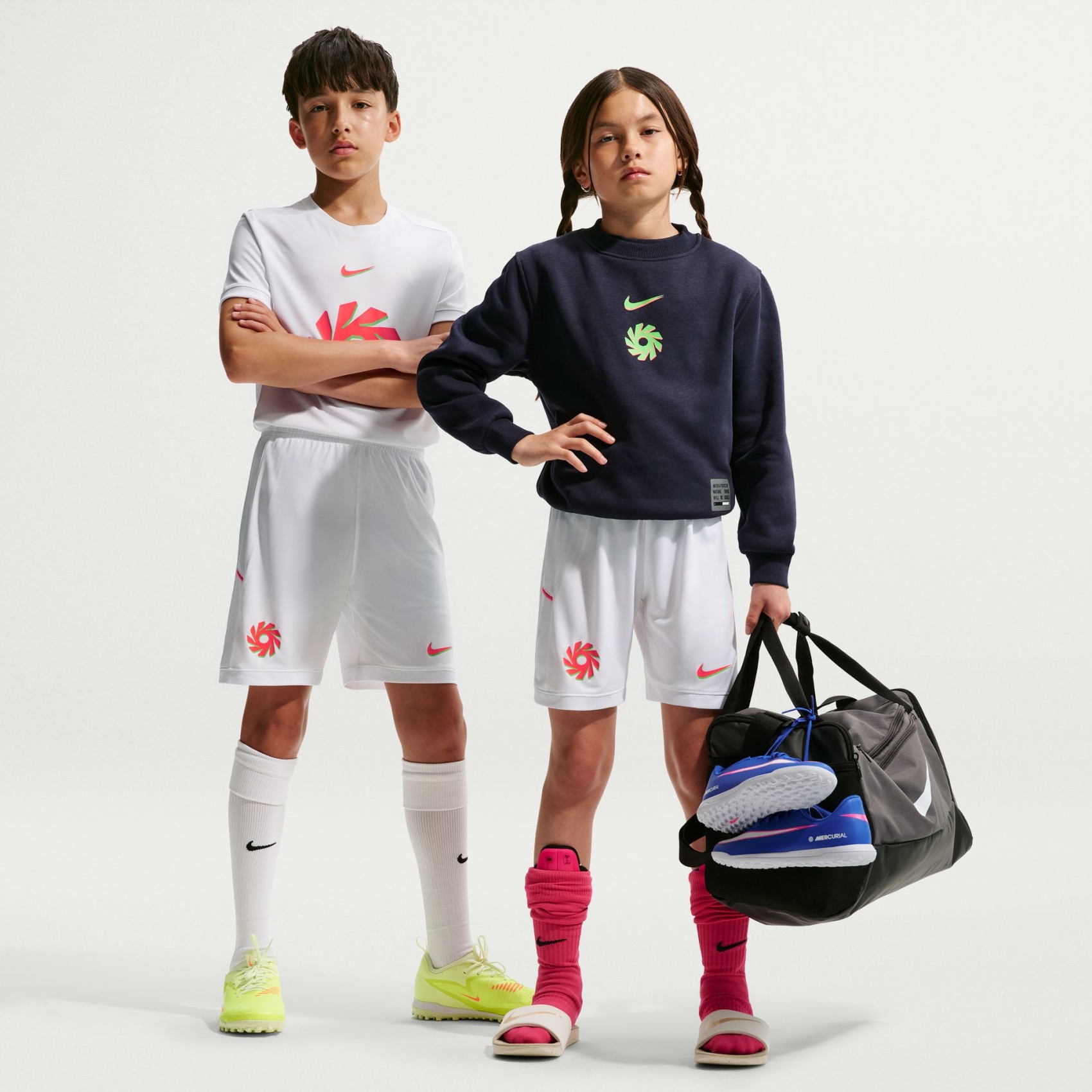 Erling Haaland Dri-FIT Academy Short Çocuk Beyaz Şort