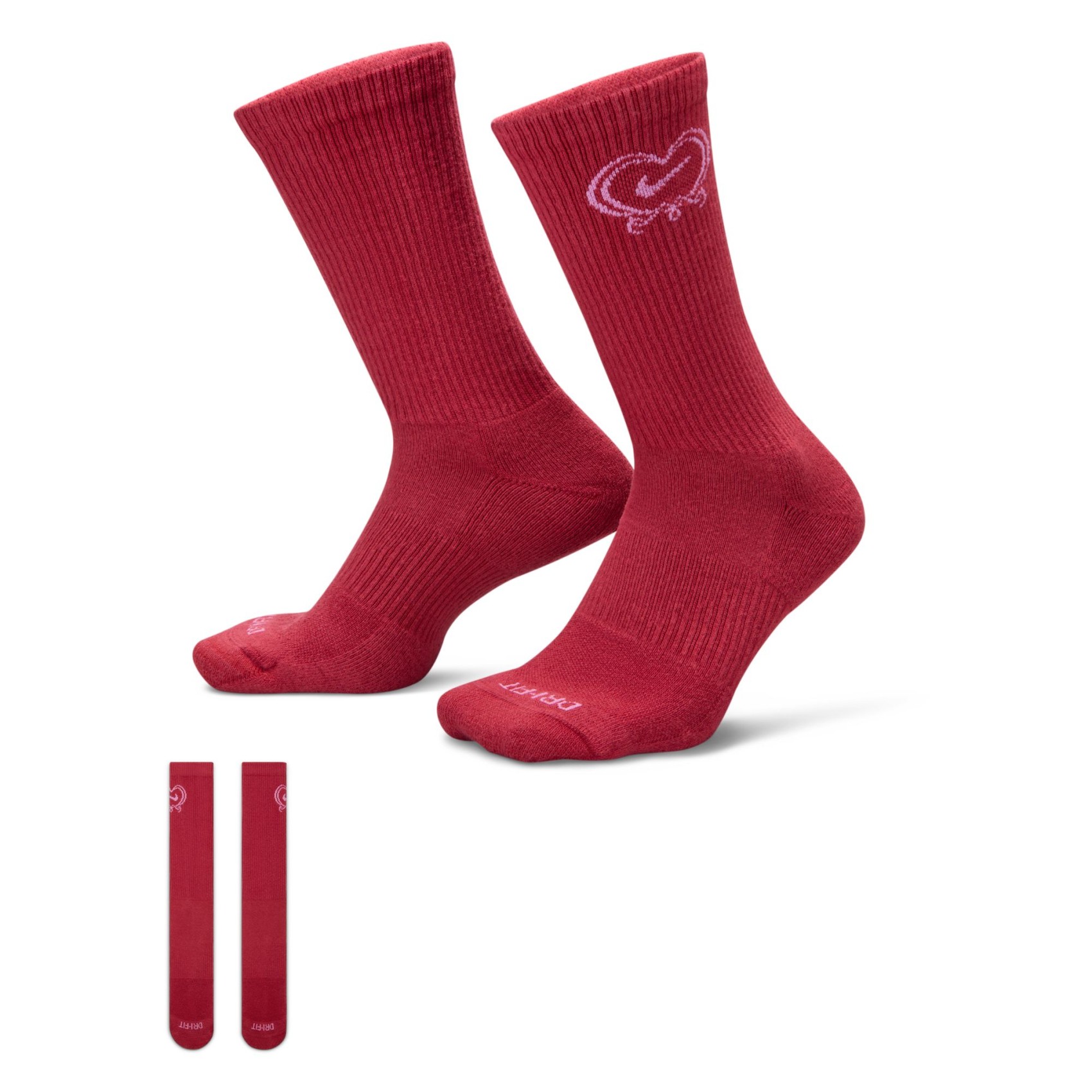 Everyday Plus Cushioned Crew Valentines Day Kırmızı Çorap