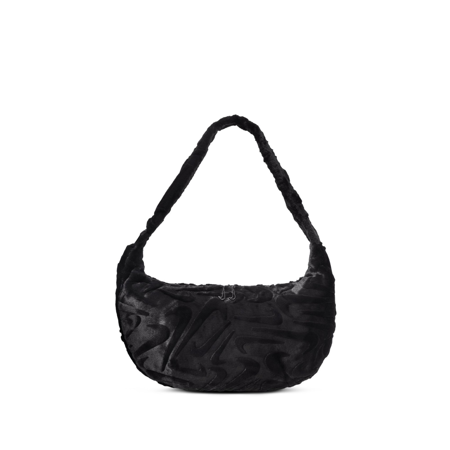 Faux Fur Slouchy Bag Siyah Kadın Çantası