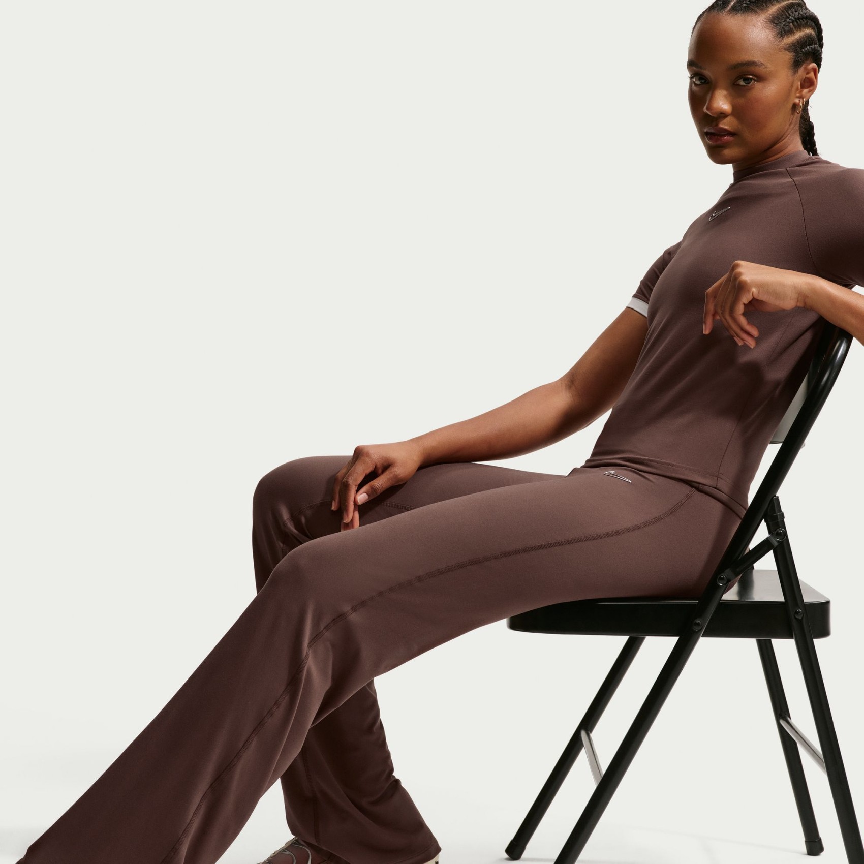 Flared Pant Kadın Kahverengi Eşofman Altı