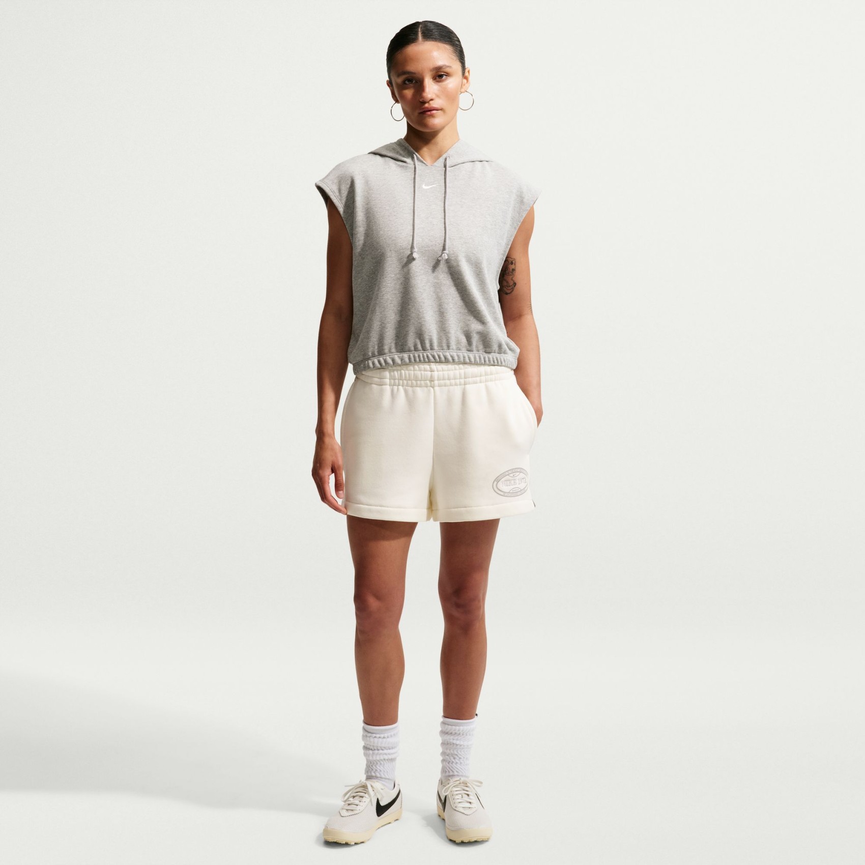Fleece Short Kadın Bej Şort