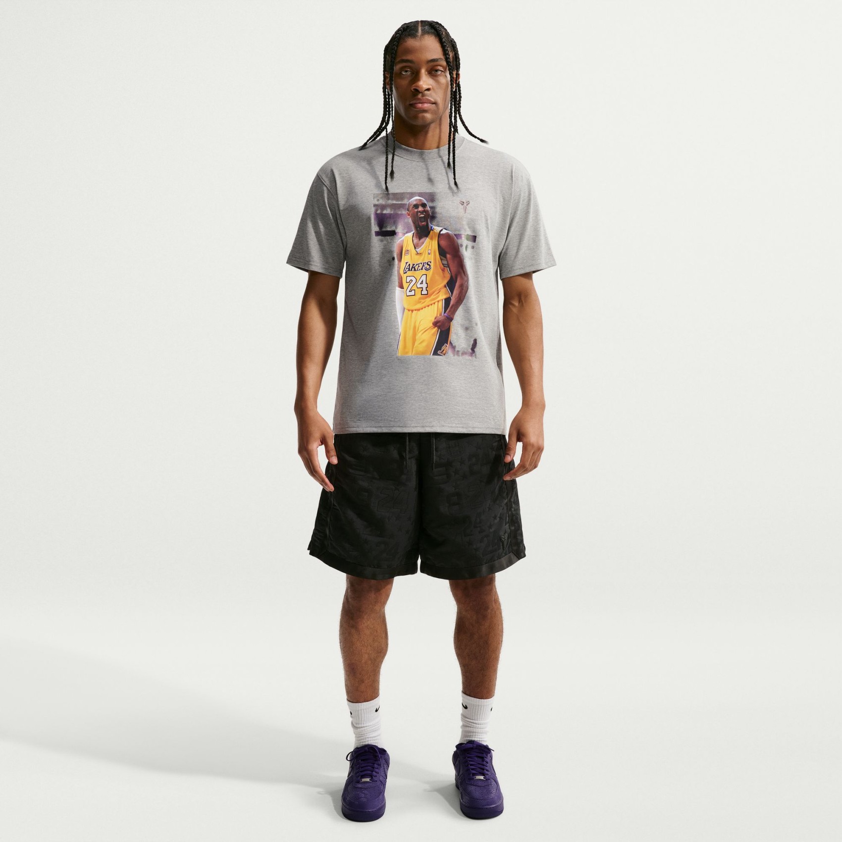 Kobe Dri-FIT Tee Max90 Ss Erkek Gri Tişört