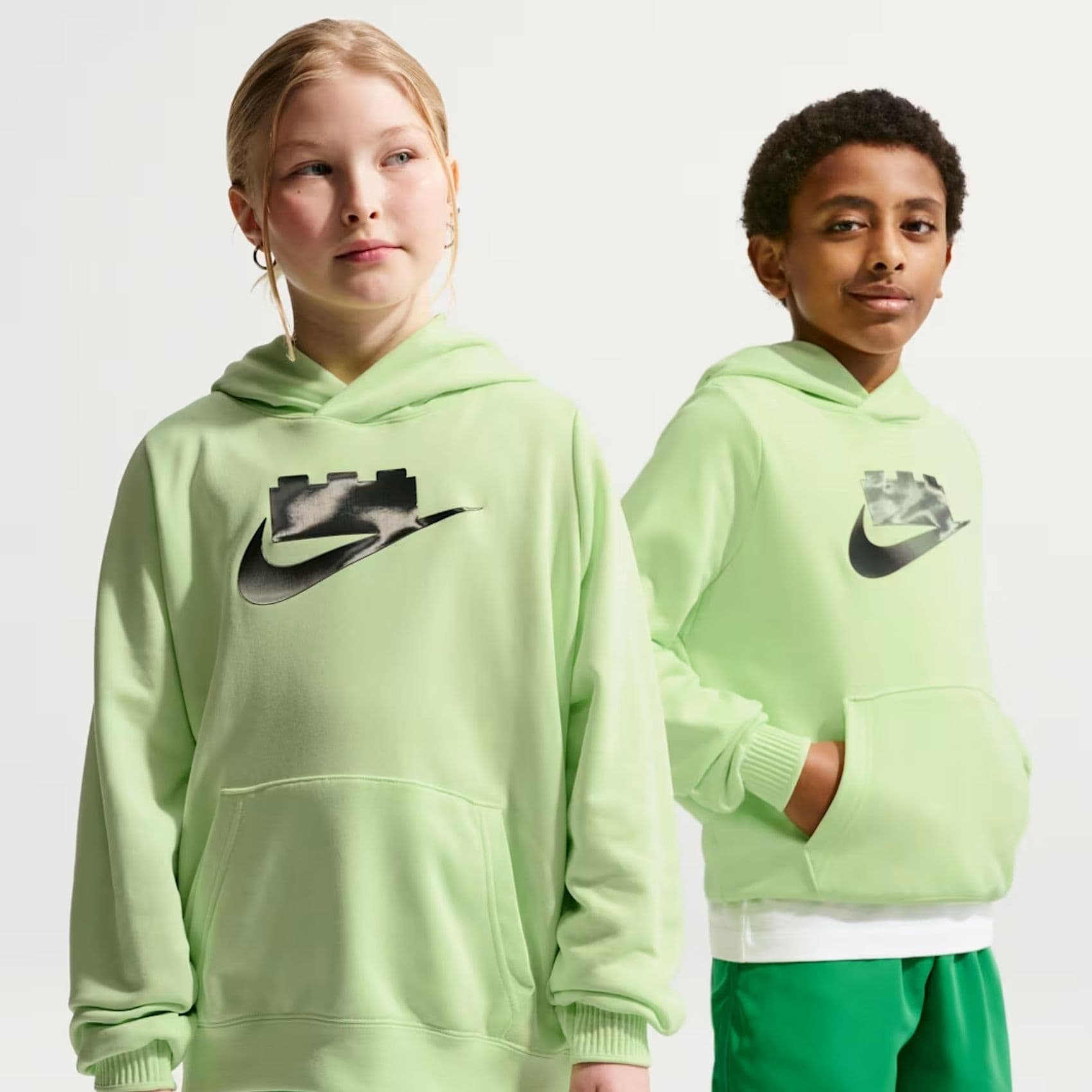 Nike x LEGO® Hoodie Çocuk Yeşil Sweatshirt