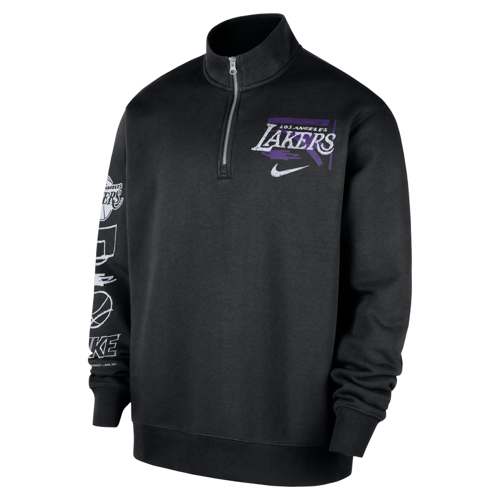 Los Angeles Lakers Club Hz Top Erkek Sweatshirt