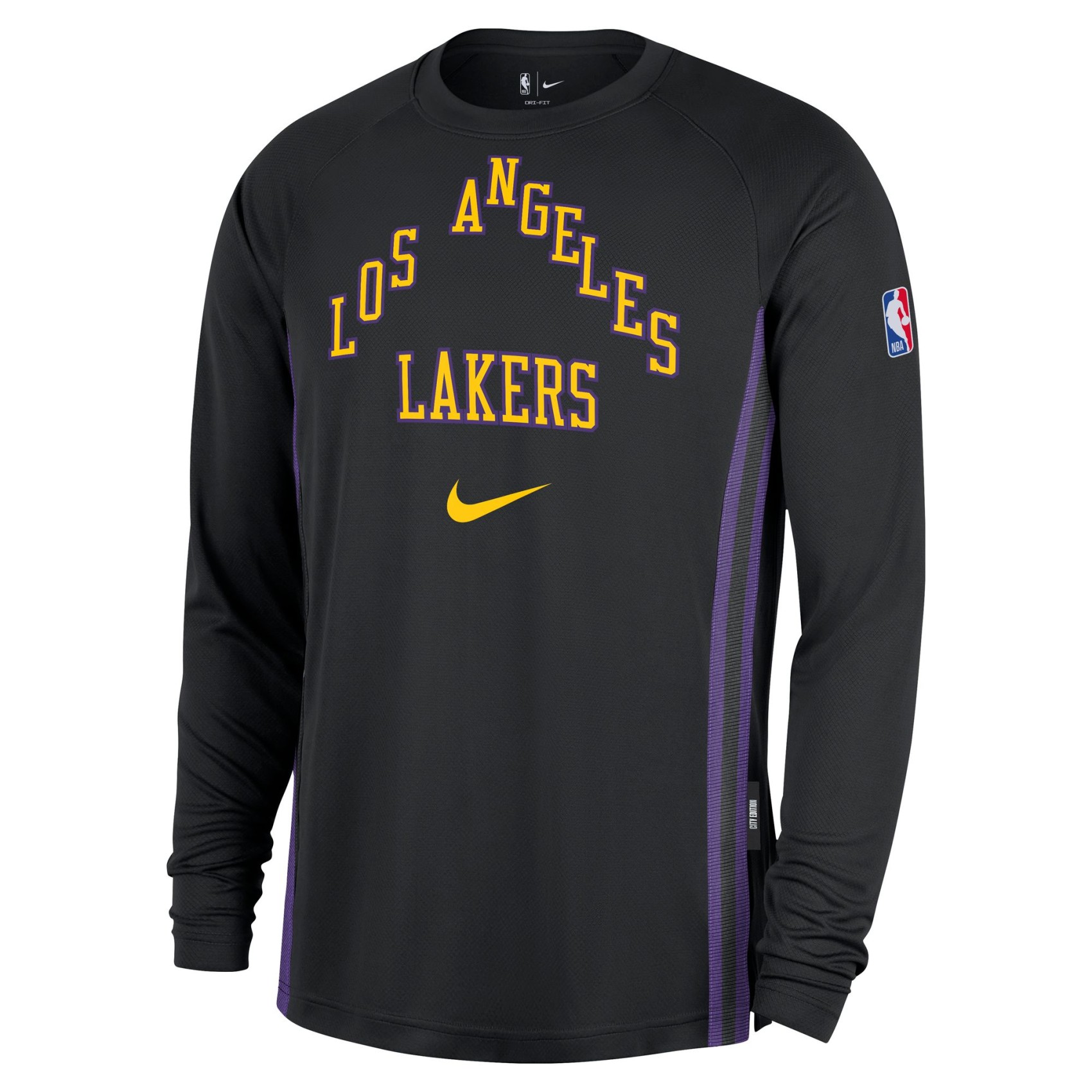 Los Angeles Lakers Dri-FIT LS Game Top Erkek Sweatshirt