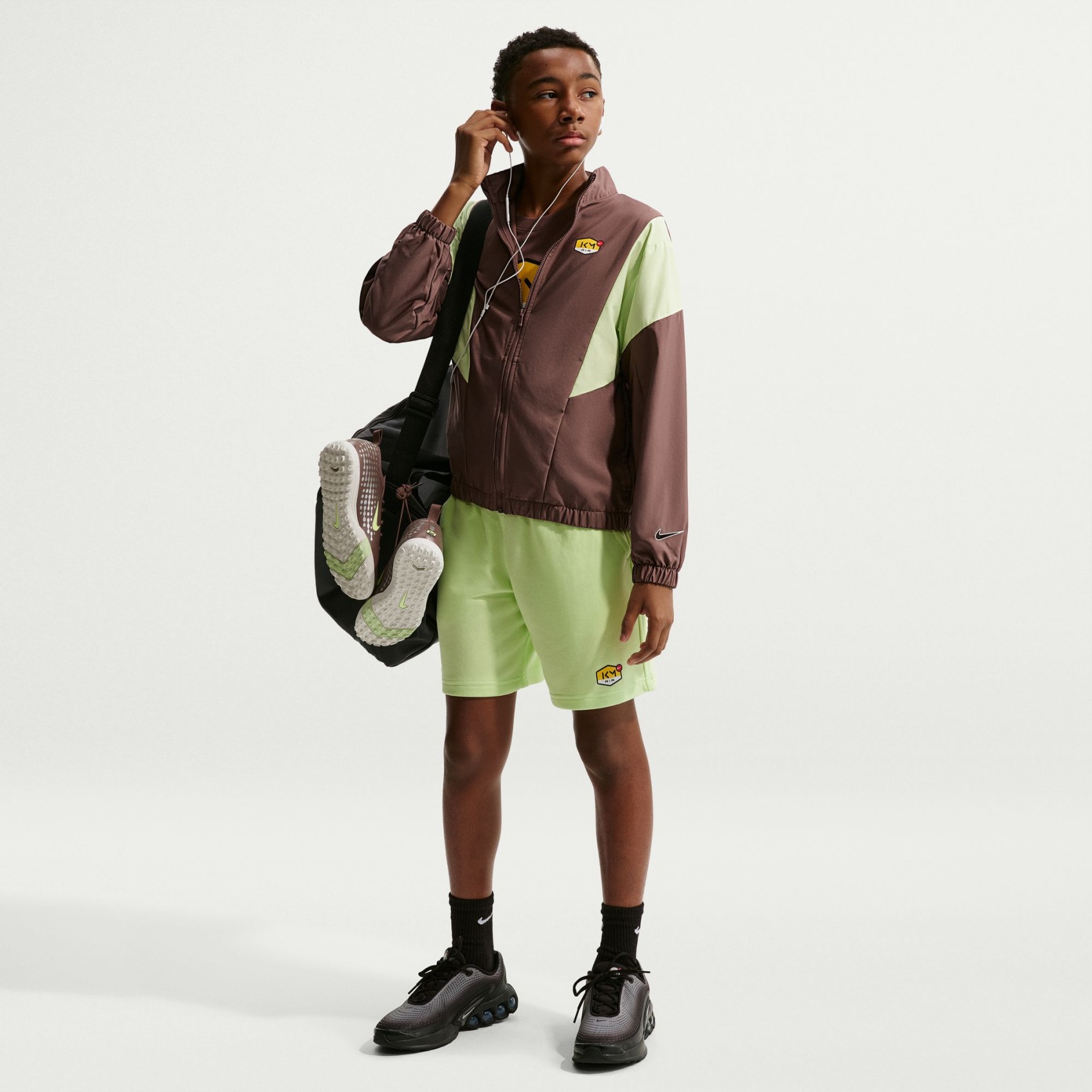 Mbappé Club Fleece Short Çocuk Yeşil Şort