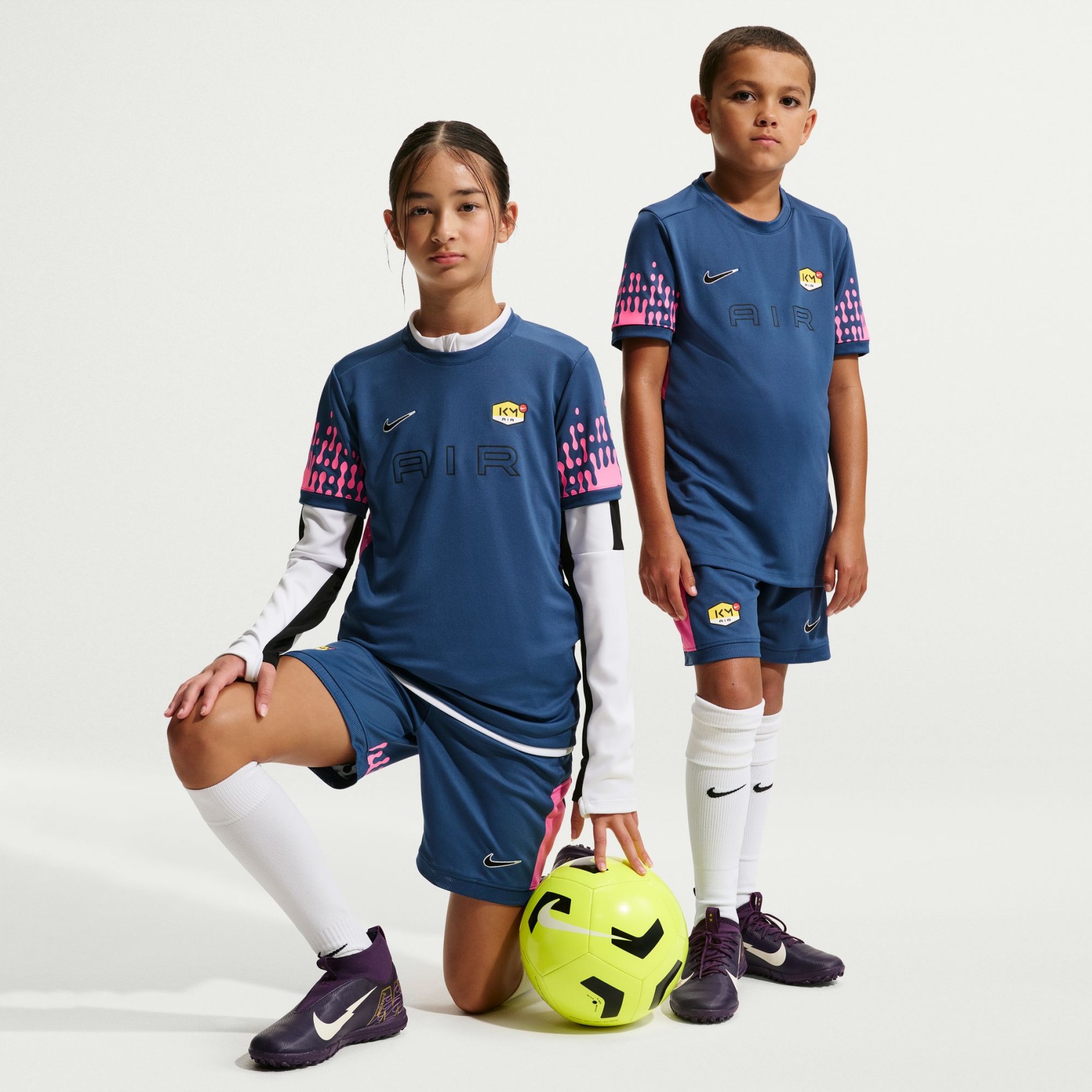 Mbappé Dri-FIT Academy Short Çocuk Mavi Şort