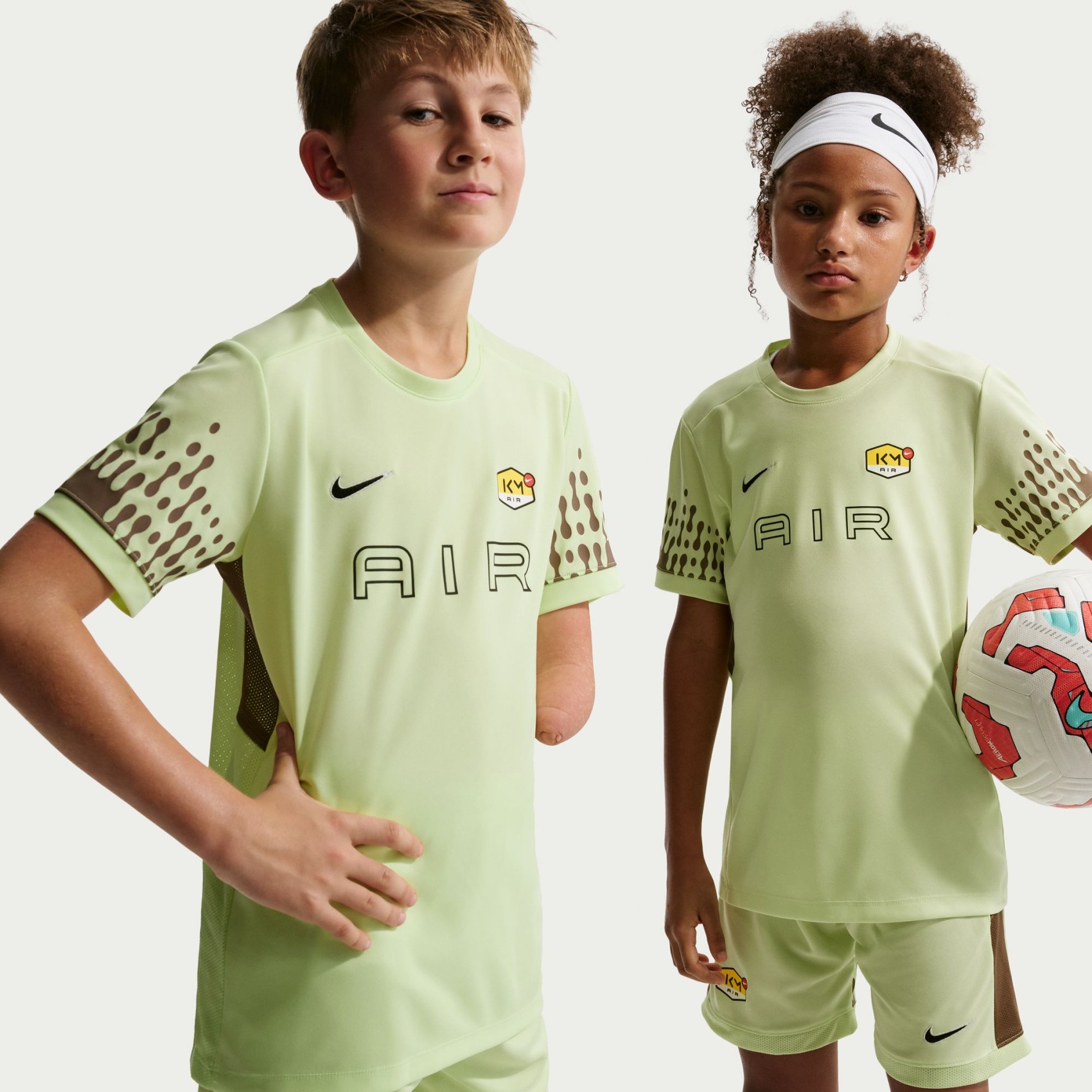 Mbappé Dri-FIT Academy Top Ss Çocuk Yeşil Tişört