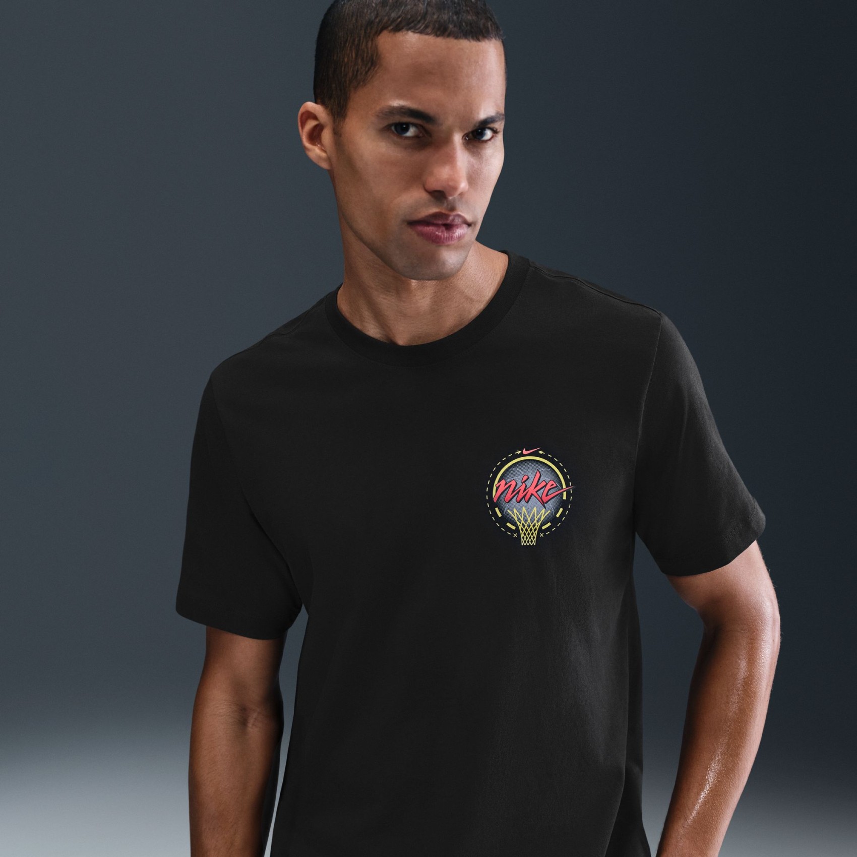 Moto OC Tee Erkek Siyah Tişört