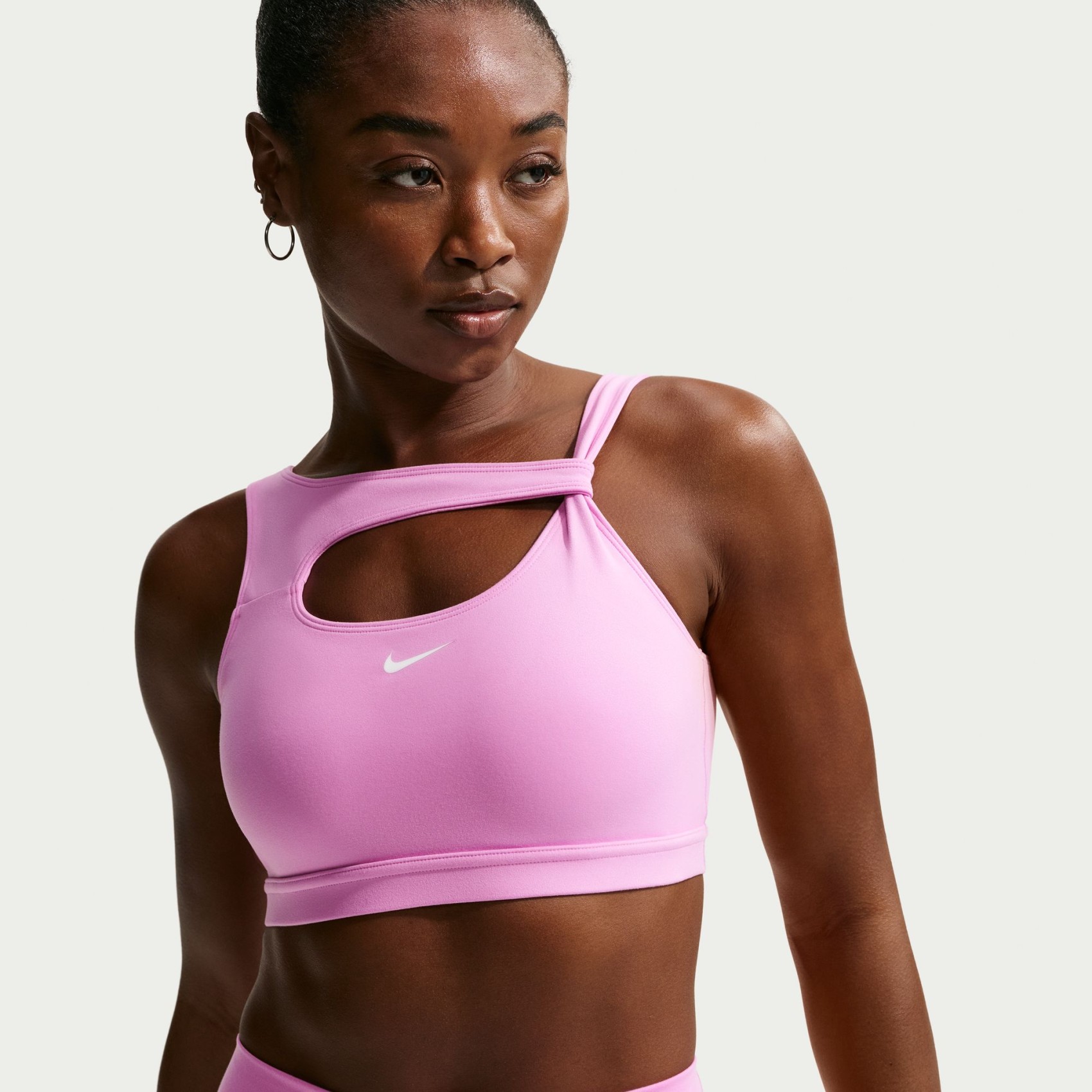 Nike One Bra Capsule Pedli Kadın Pembe Sporcu Sütyeni