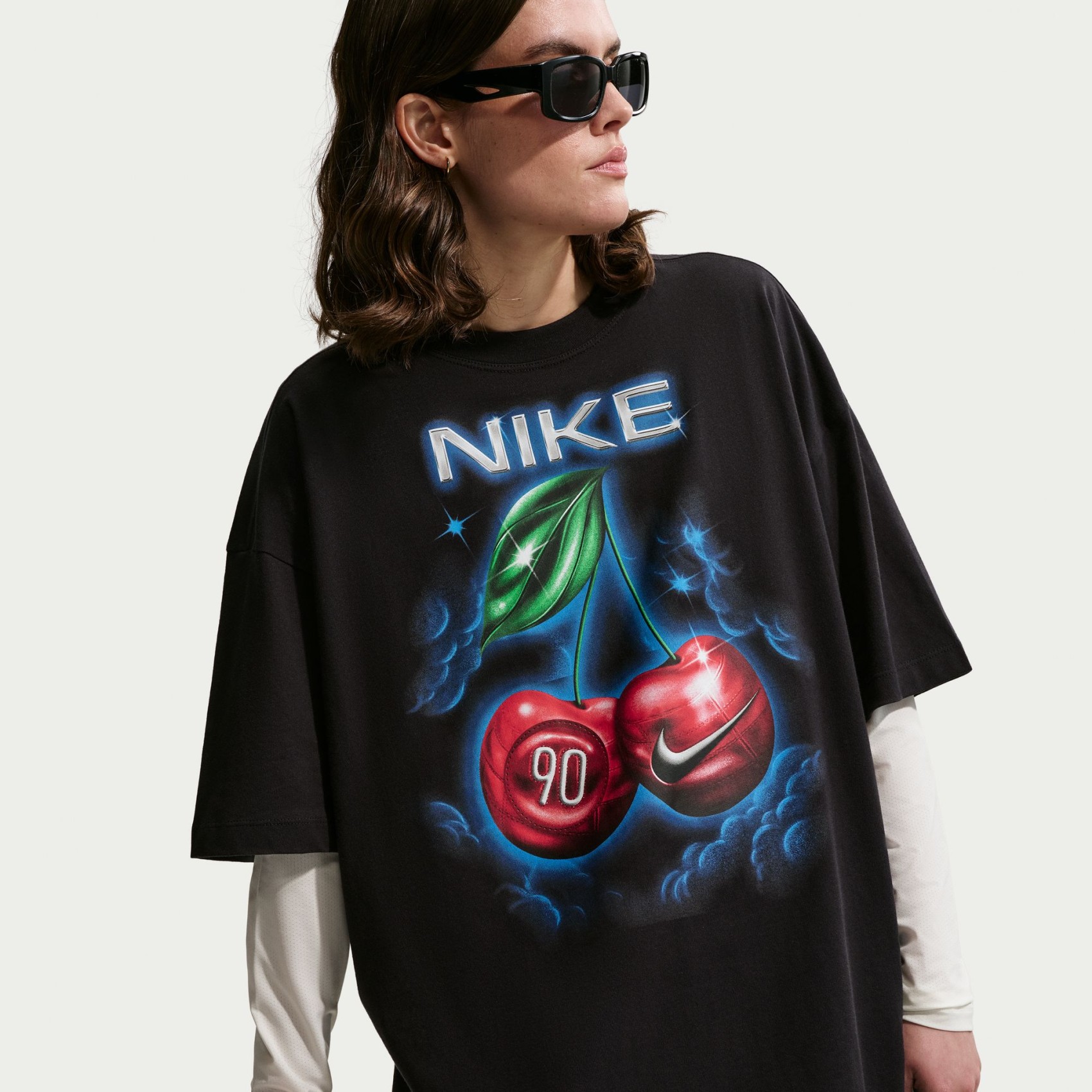 Nsw Classic Os Tee Kadın Siyah Tişört