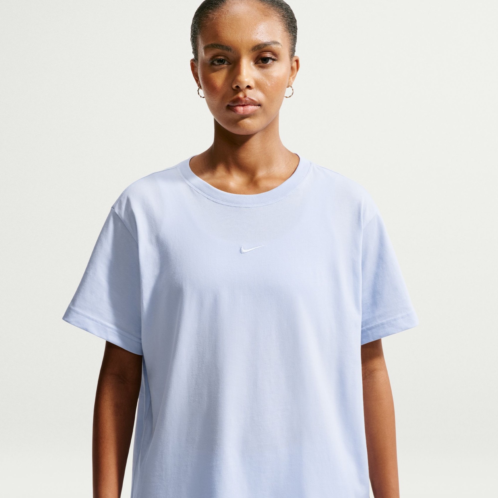 Nsw Classic Ss Tee Kadın Mavi Tişört