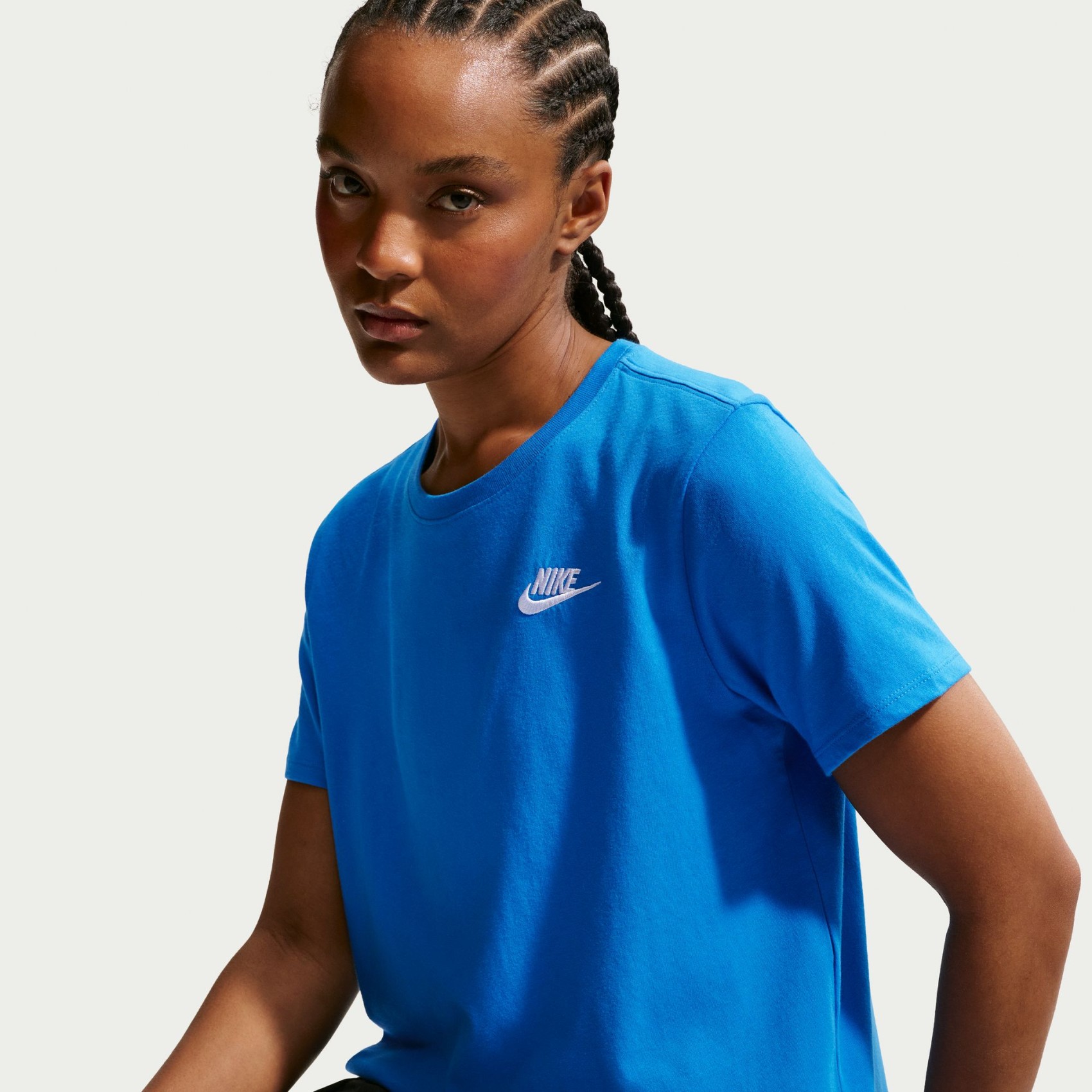 Nsw Club Ss Tee Kadın Mavi Tişört
