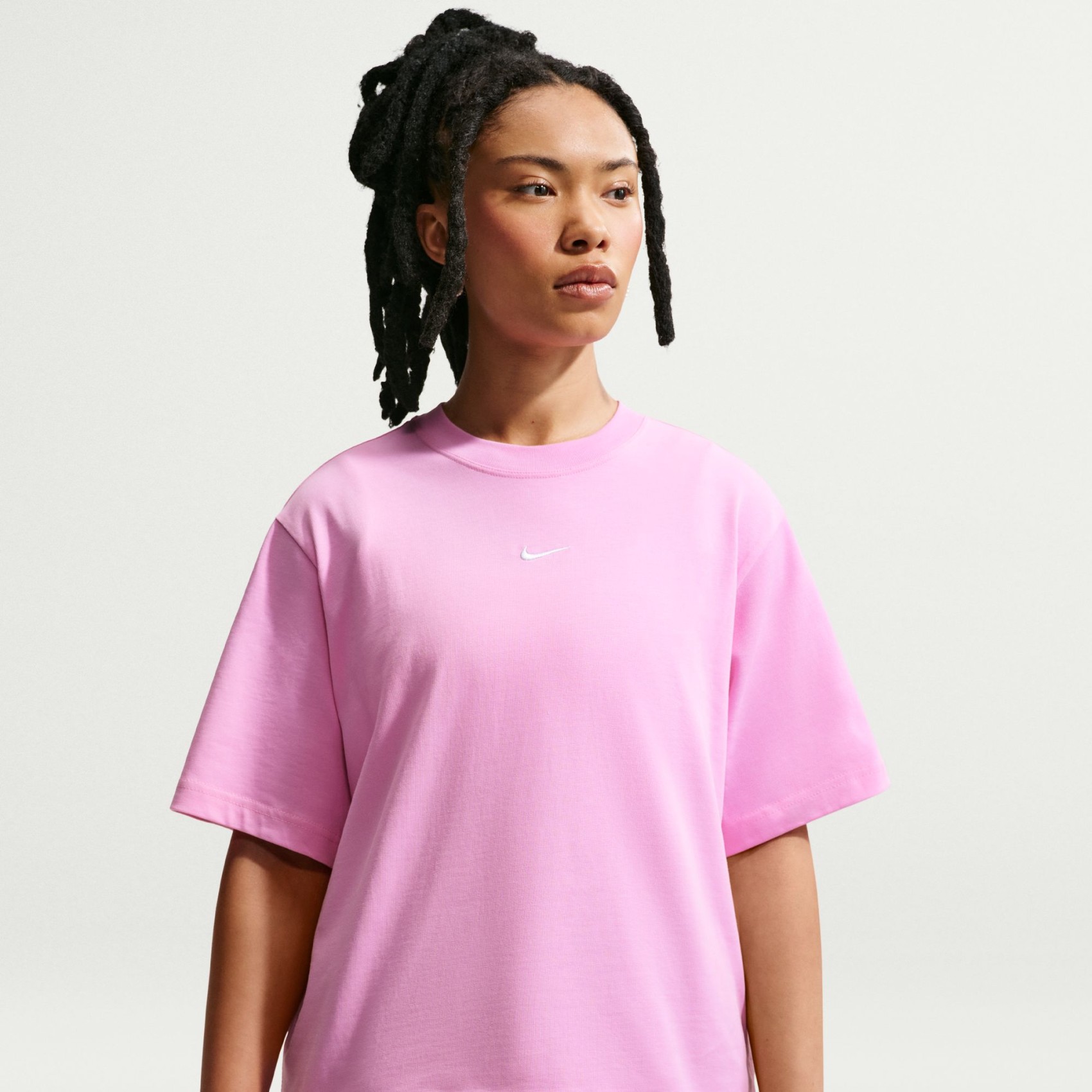 Nsw Essential Ss Tee Boxy Kadın Pembe Tişört