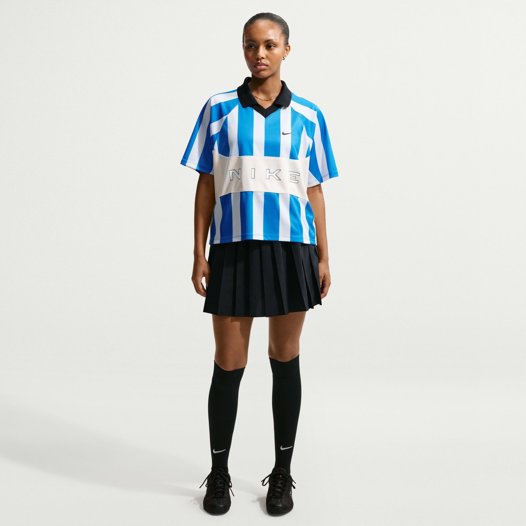 Nsw Knife Pleated Skirt Kadın Siyah Etek