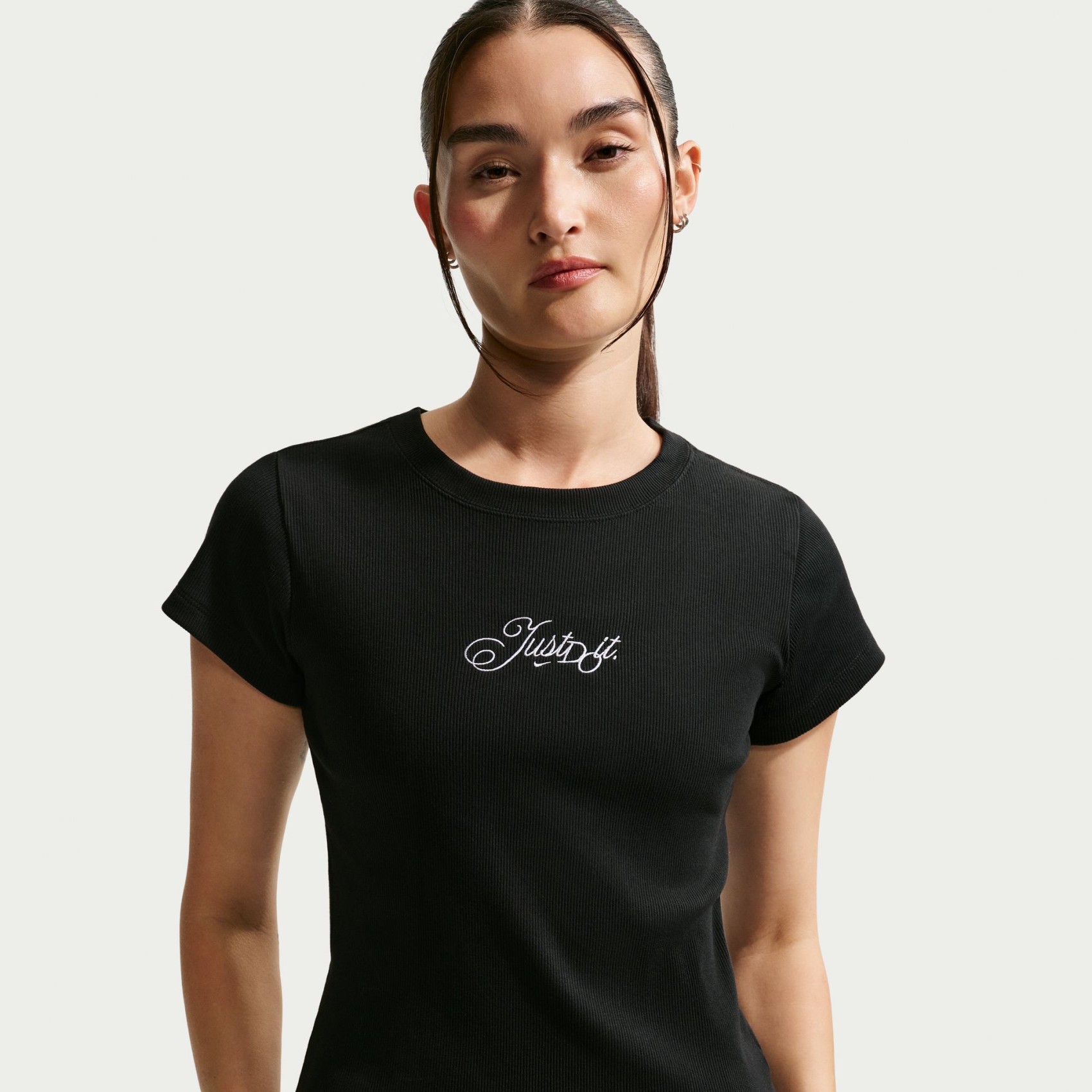 Nsw Rib Mod Crop Jdi Tee Kadın Tişört